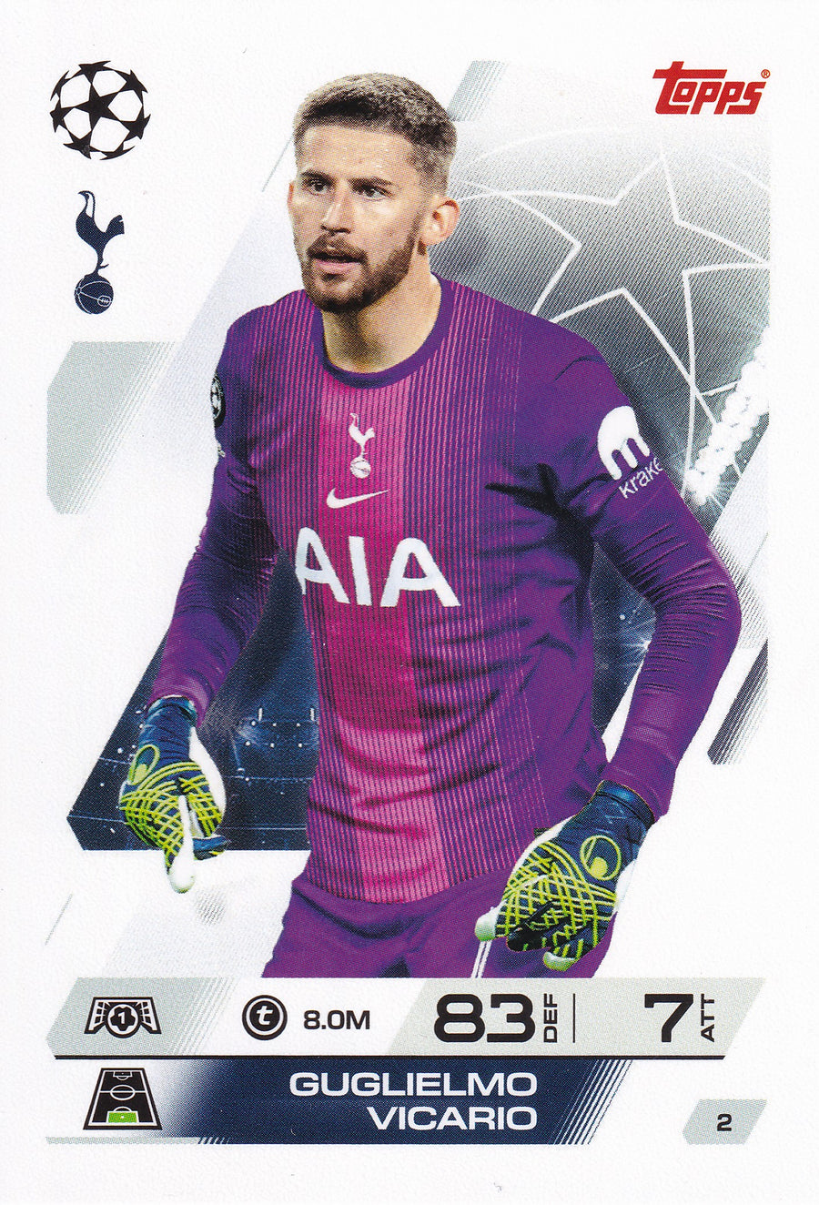 002. GUGLIELMO VICARIO - TOTTENHAM HOTSPUR