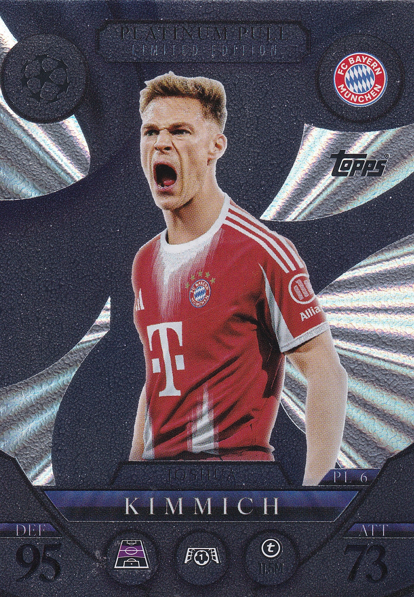 PL6. JOSHUA KIMMICH - FC BAYERN MUNCHEN - PLATINUM PULL - Sportmemos