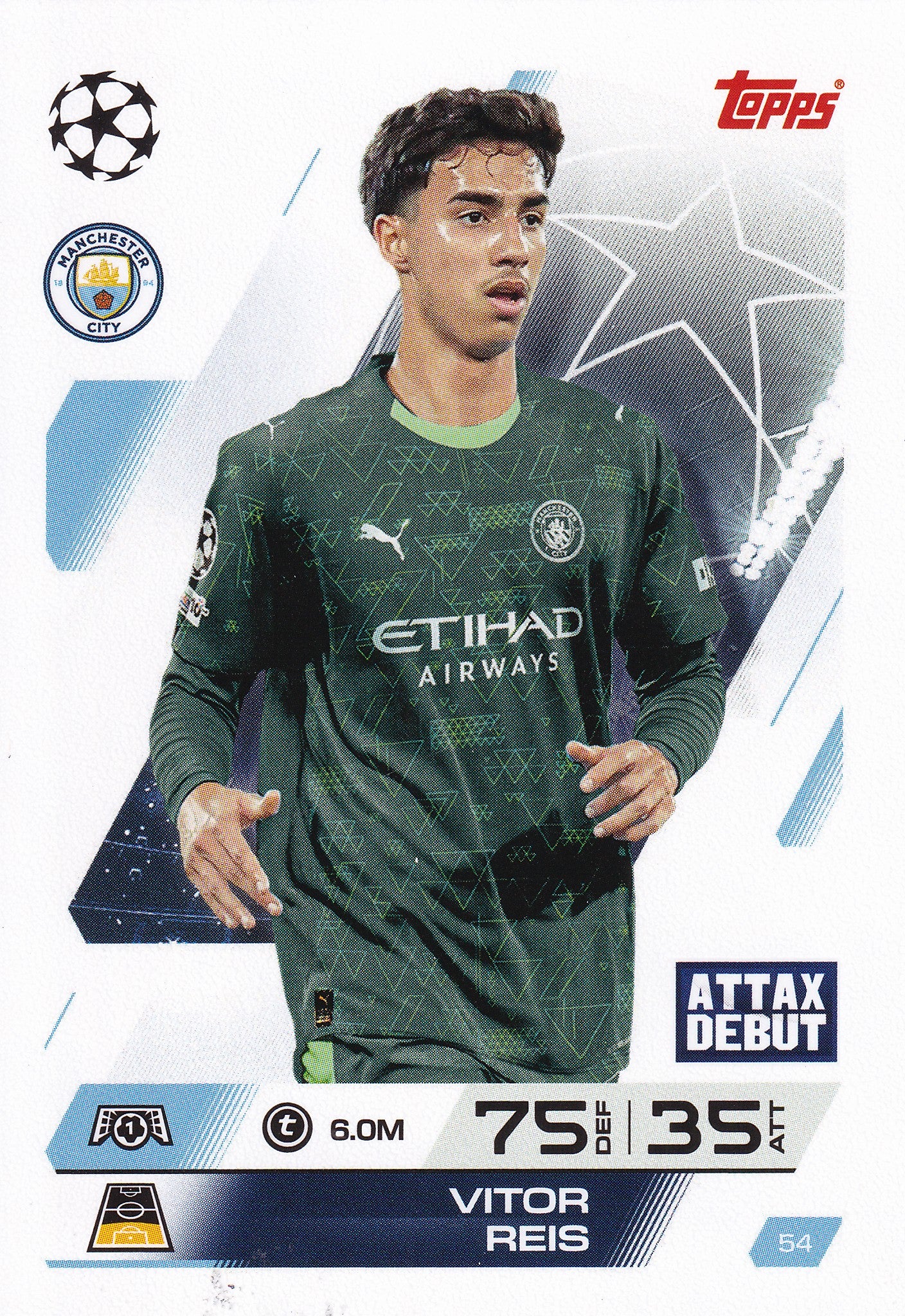 054. VITOR REIS - MANCHESTER CITY - ATTAX DEBUT