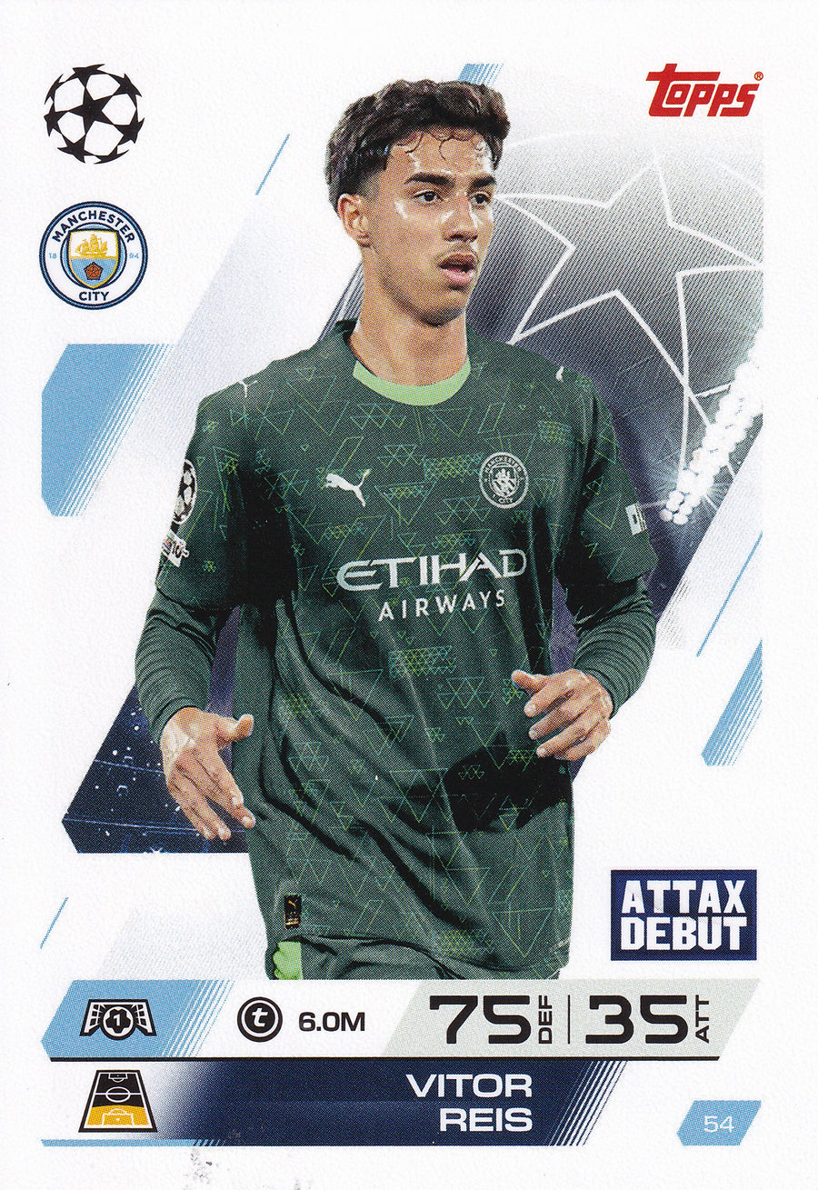 054. VITOR REIS - MANCHESTER CITY - ATTAX DEBUT