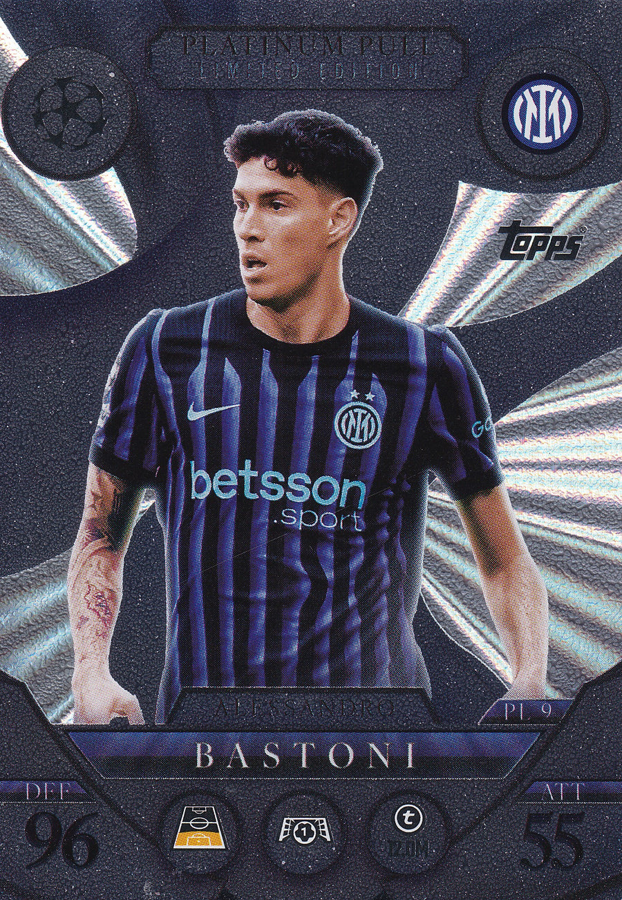 PL9. ALESSANDRO BASTONI - FC INTERNAZIONALE MILANO - PLATINUM PULL