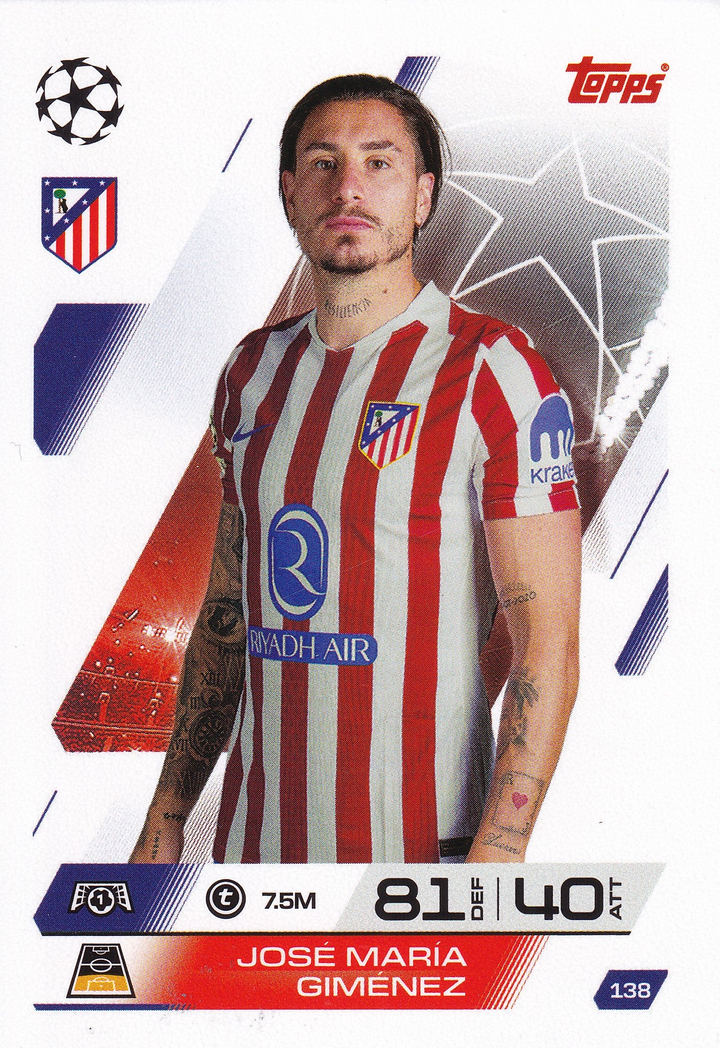 138. JOSE MARIA GIMENEZ - ATLETICO DE MADRID