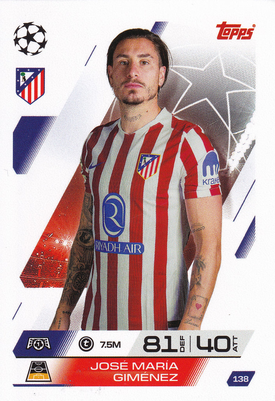138. JOSE MARIA GIMENEZ - ATLETICO DE MADRID