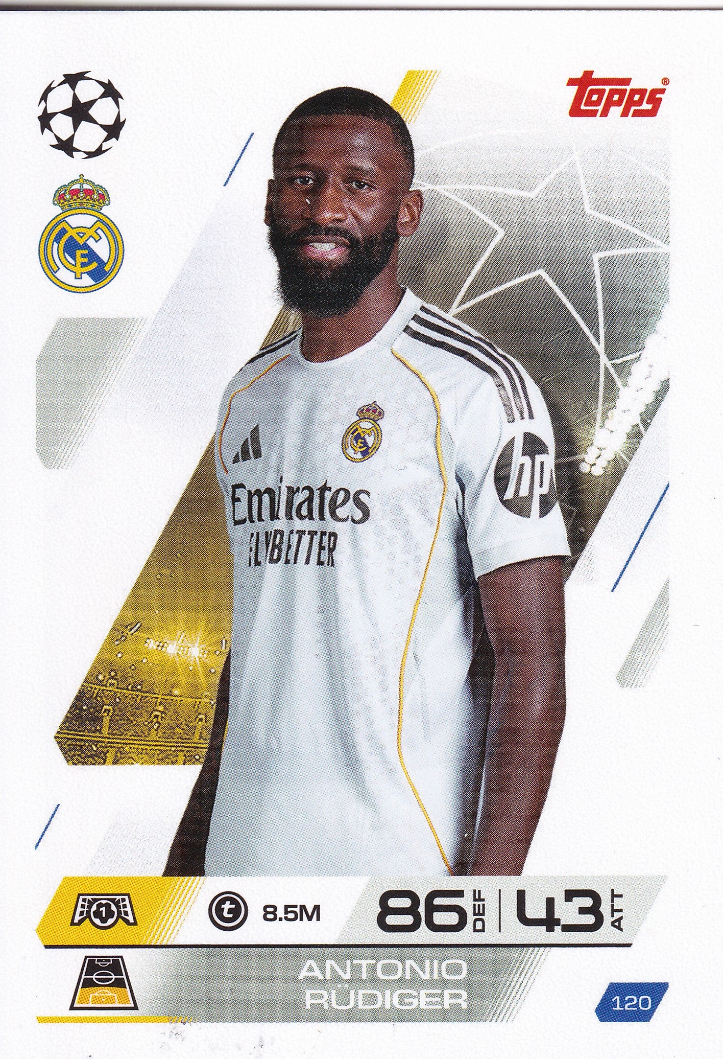 120. ANTONIO RUDIGER - REAL MADRID C.F.