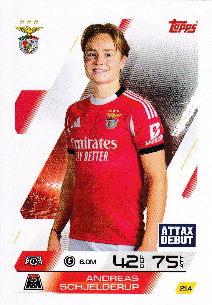 214. ANDREAS SCHJELDRUP - SL BENFICA - ATTAX DEBUT