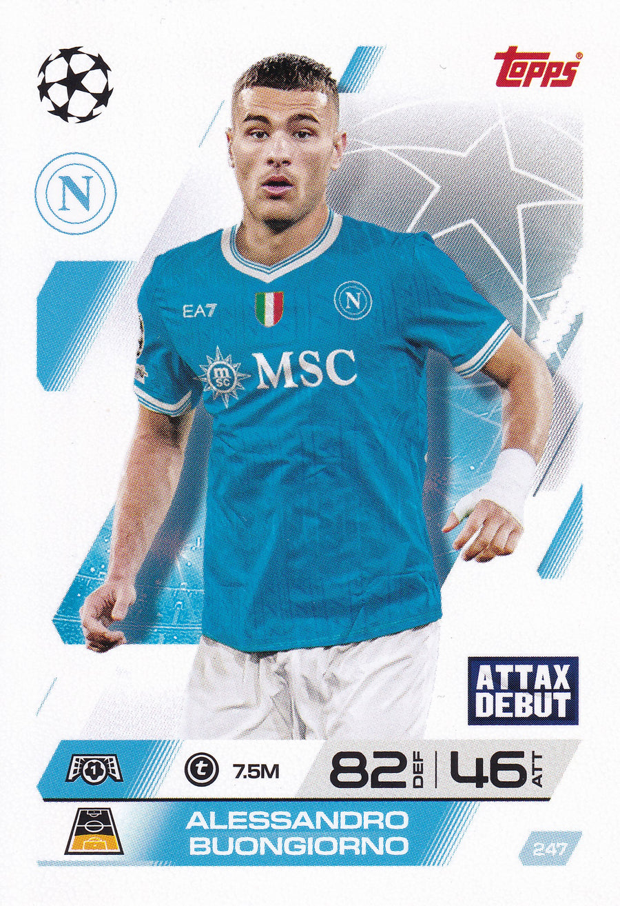 247. ALESSANDRO BUONGIORNO - SSC NAPOLI - ATTAX DEBUT