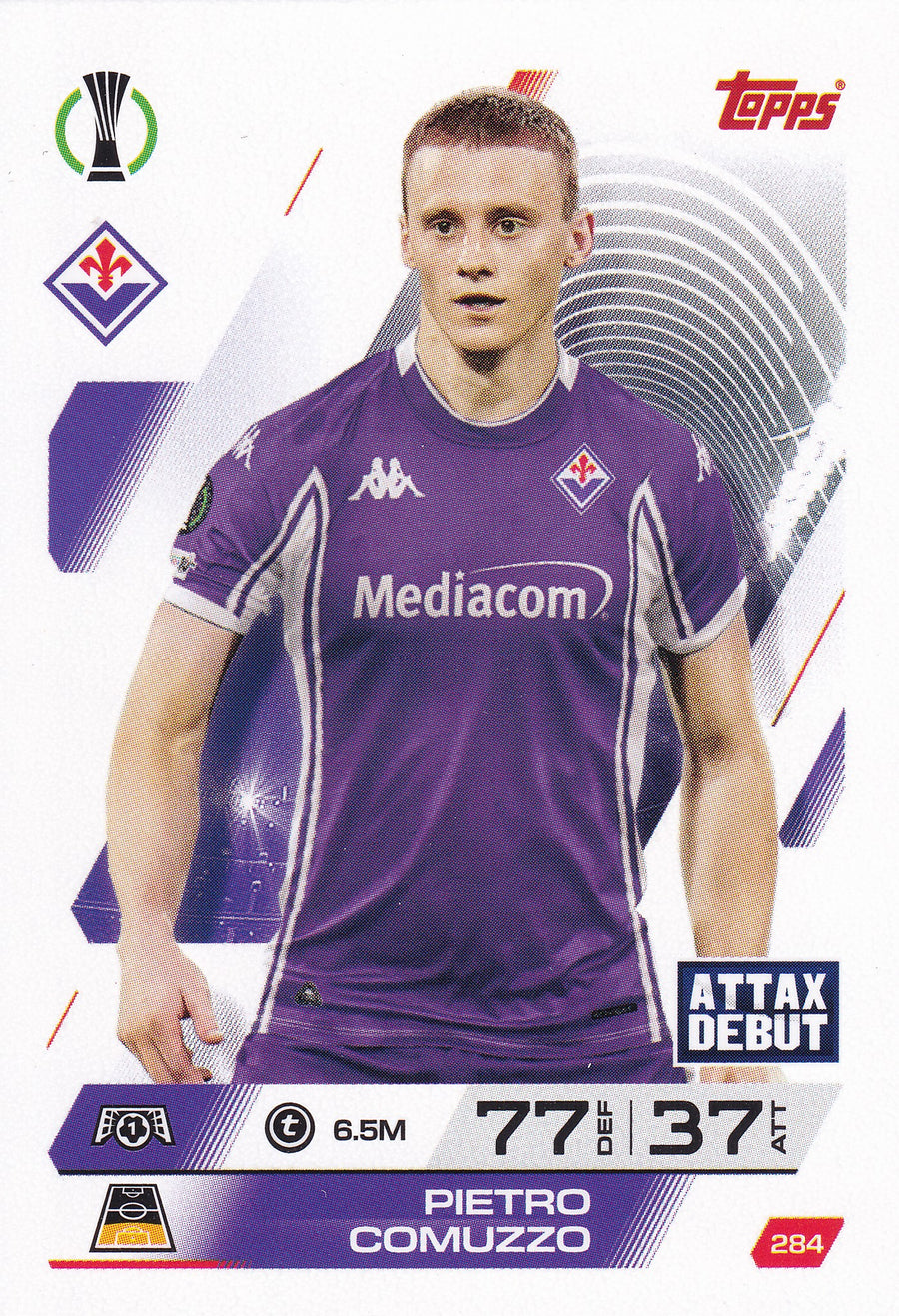 284. PIETRO COMUZZO - ACF FIORENTINA - ATTAX DEBUT