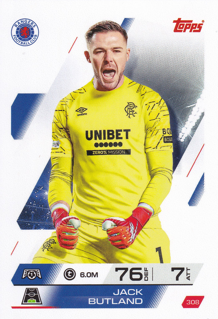 308. JACK BUTLAND - RANGERS F.C.