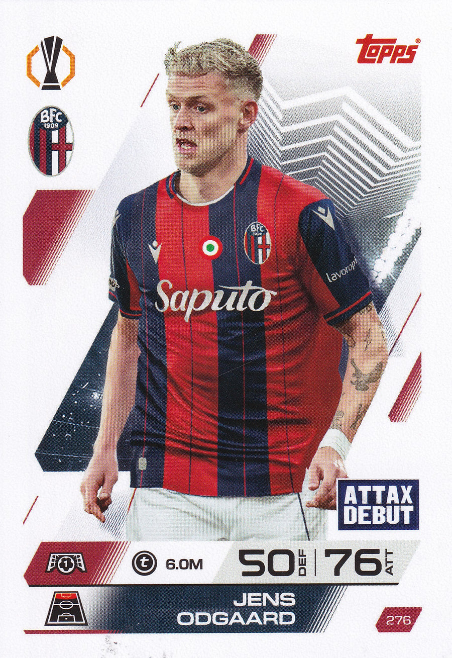 276. JENS ODEGAARD - BOLOGNA FC 1901 - ATTAX DEBUT