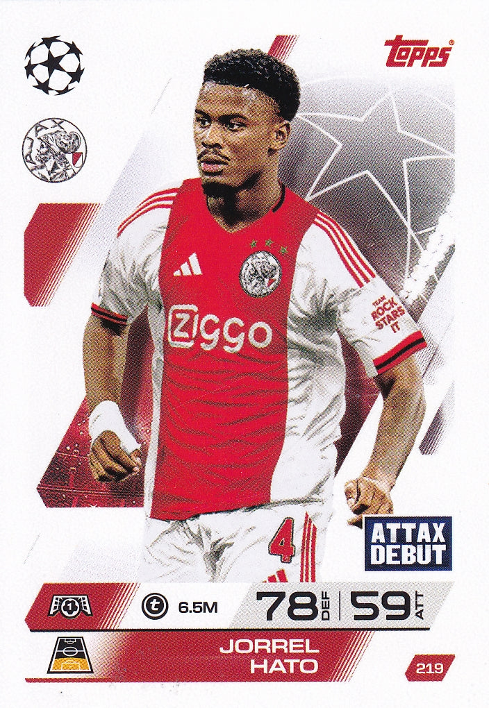219. JORREL HATO - AFC AJAX - ATTAX DEBUT