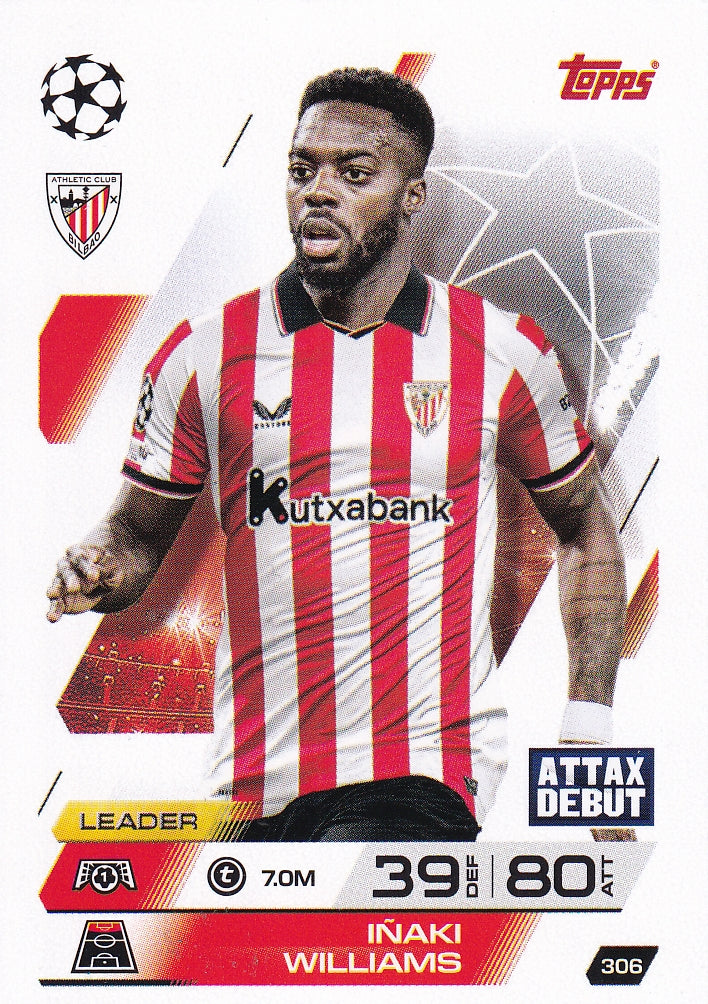 306. IÑAKI WILLIAMS - ATHLETIC CLUB - ATTAX DEBUT - LEADER