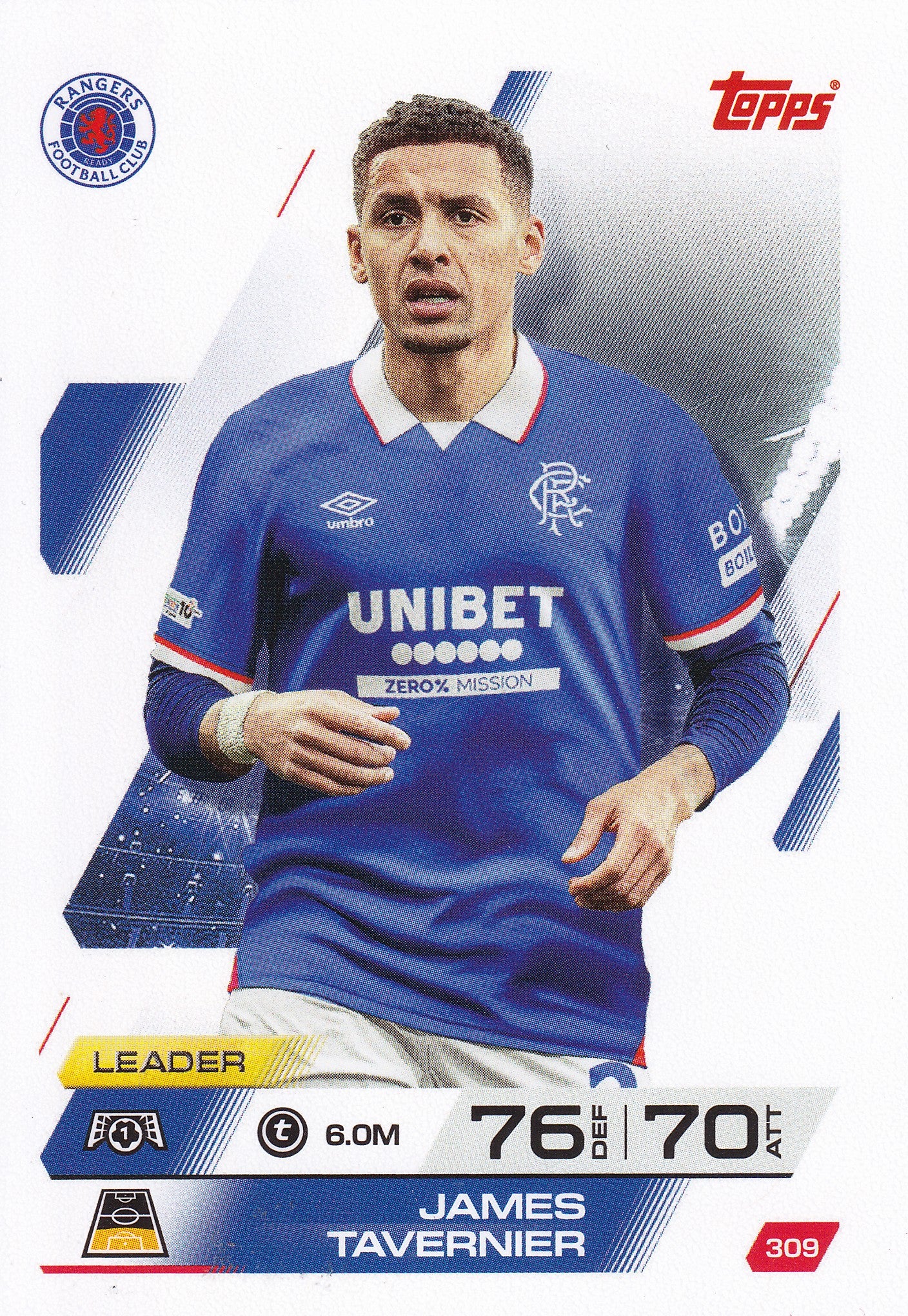 309. JAMES TAVERNIER - RANGERS F.C. - LEADER
