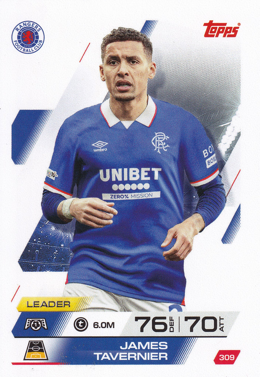 309. JAMES TAVERNIER - RANGERS F.C. - LEADER