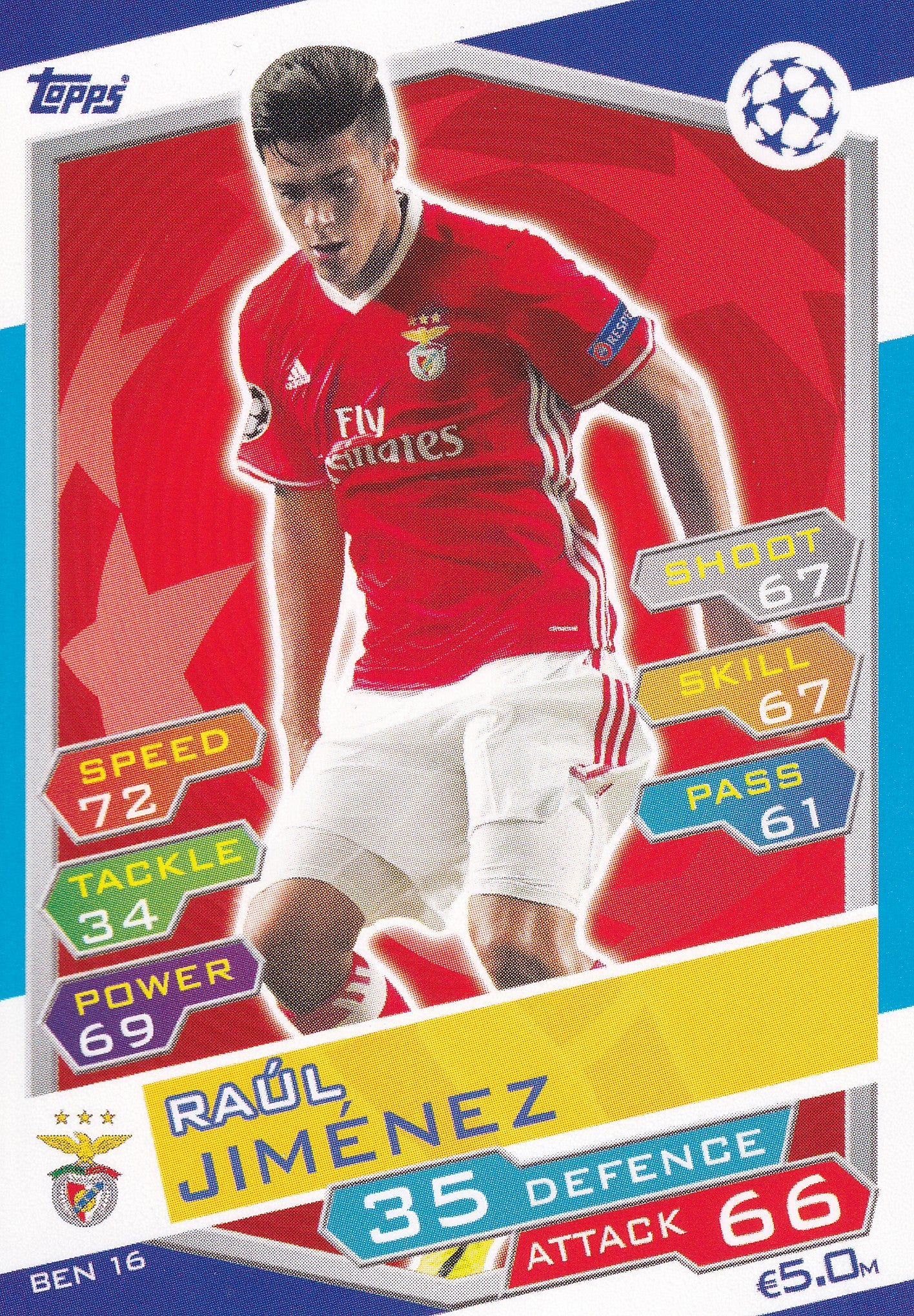 BEN-16. RAUL JIMENEZ - SL BENFICA
