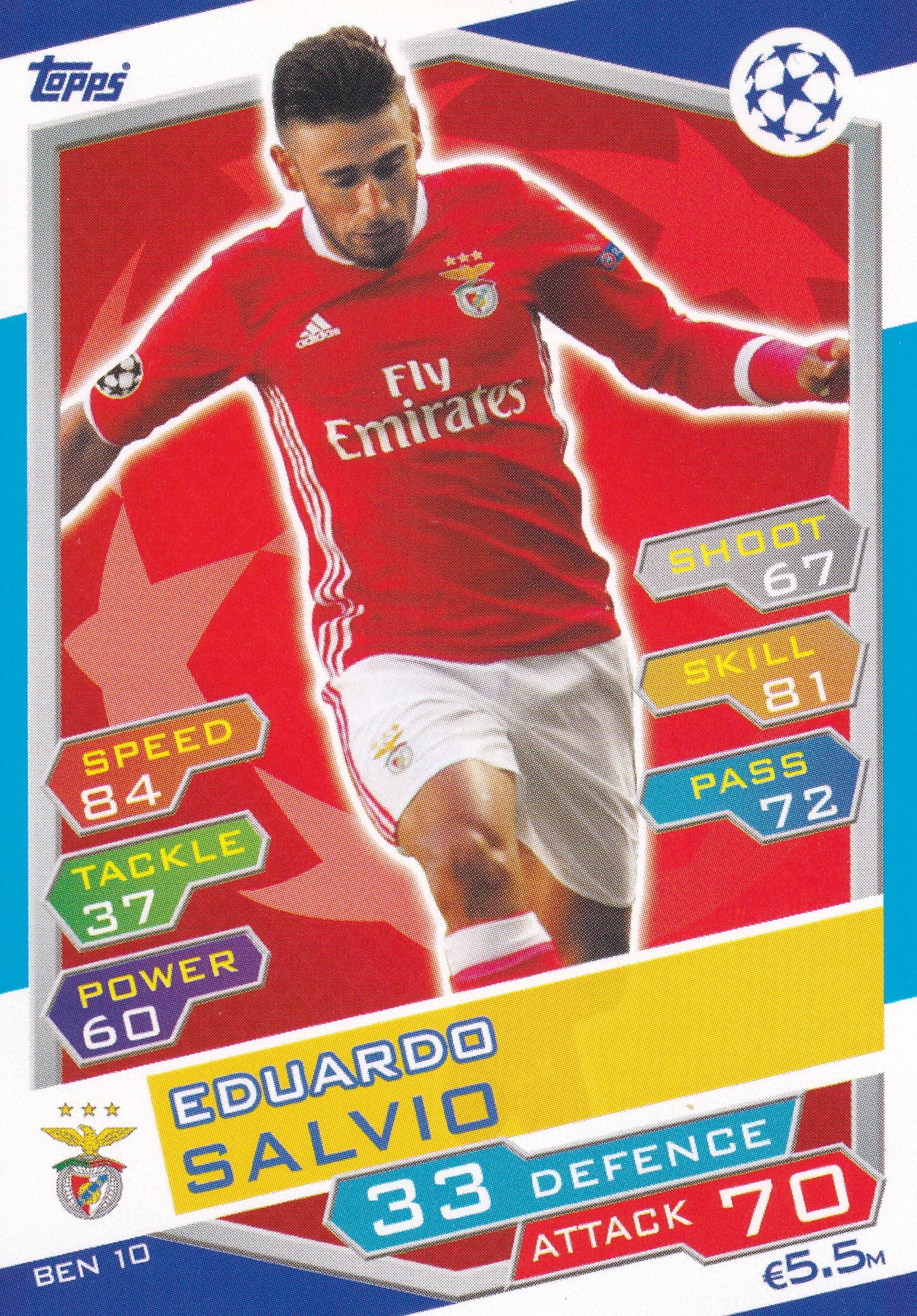 BEN-10. EDUARDO SALVIO - SL BENFICA