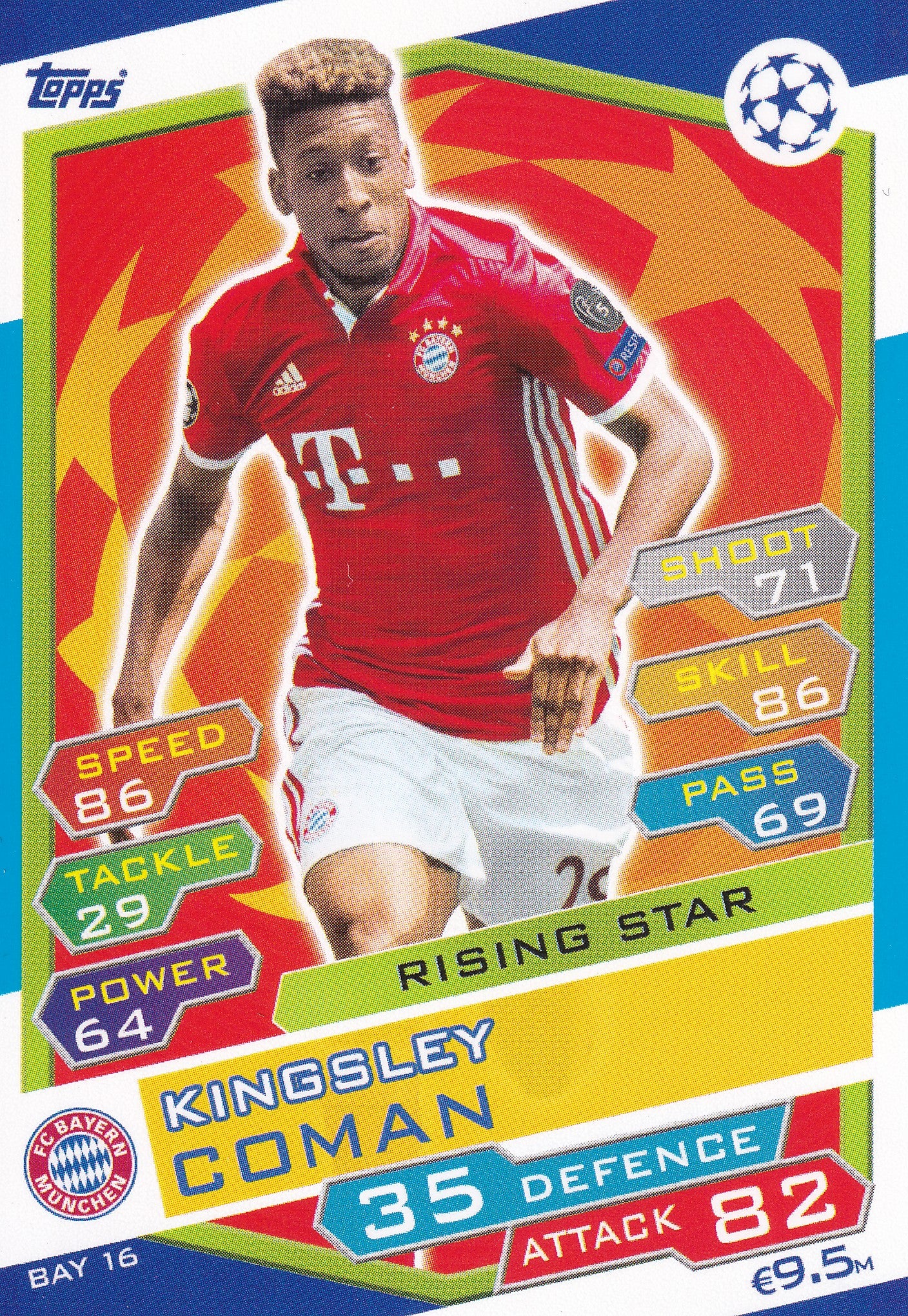 BAY-16. KINGSLAY COMAN - FC BAYERN MUNCHEN - RISING STAR