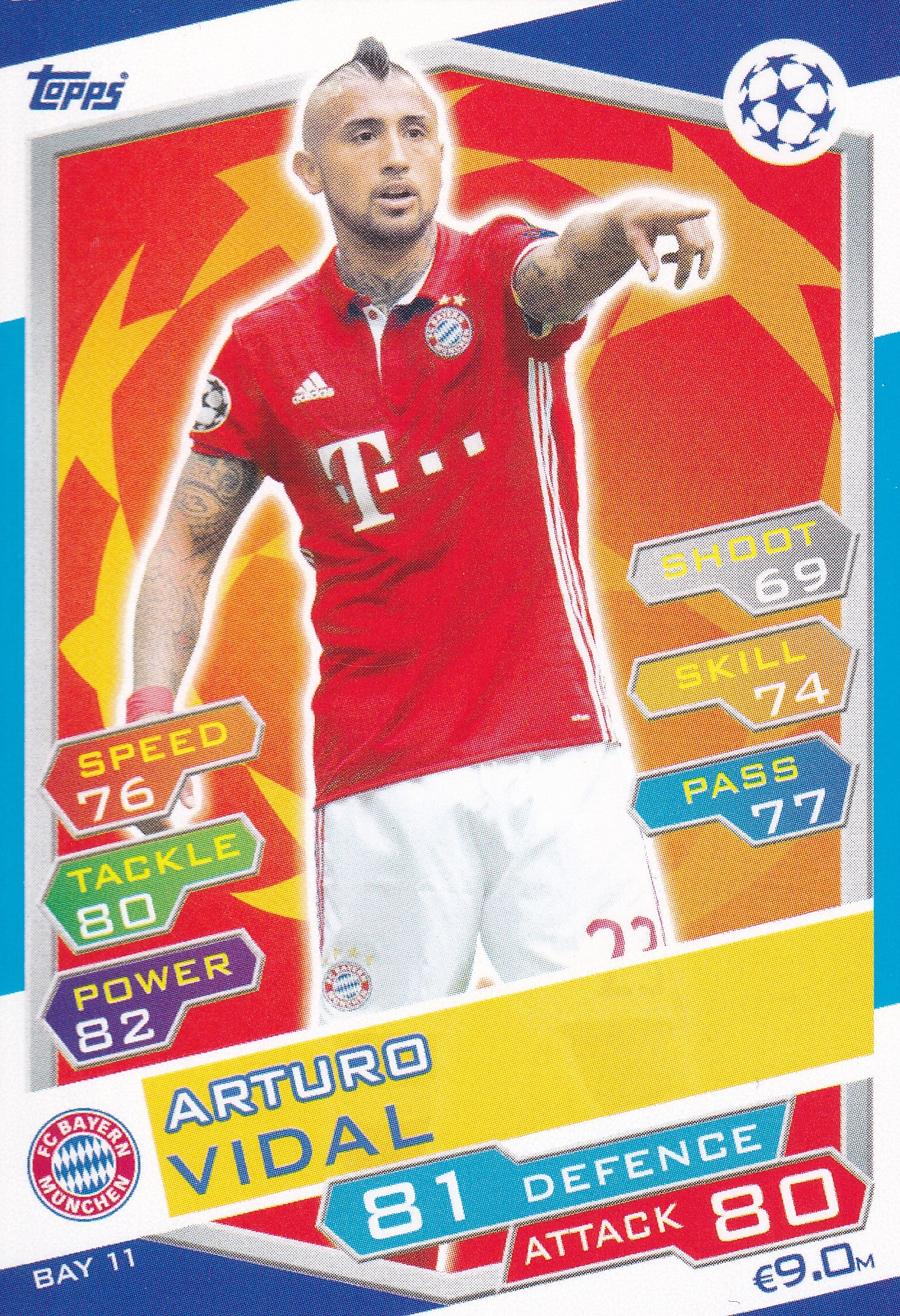 BAY-11. ARTURO VIDAL - FC BAYERN MUNCHEN