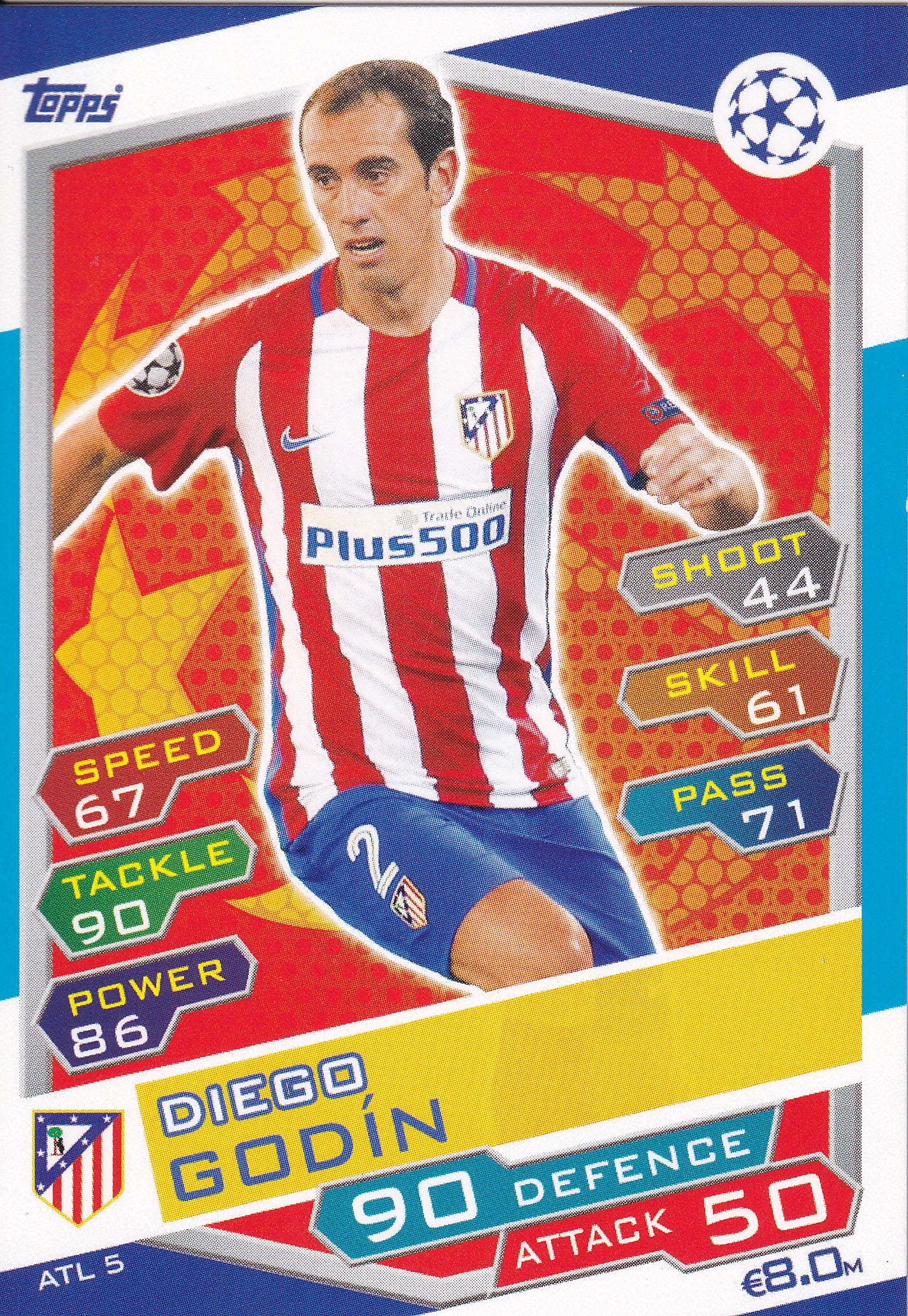 ATL-05. DIEGO GODIN - ATLETICO DE MADRID