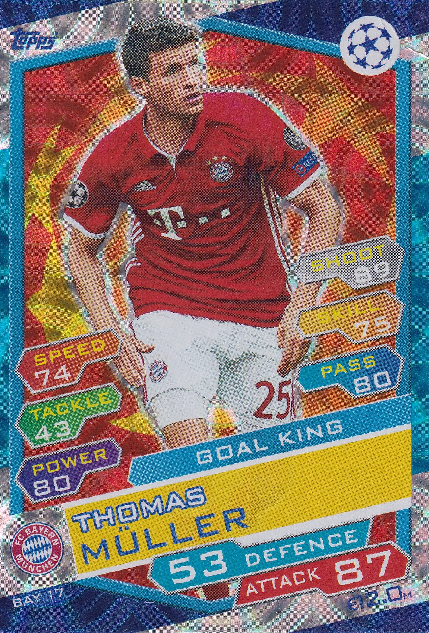 BAY-17. THOMAS MÜLLER - FC BAYERN MUNCHEN - GOAL KING