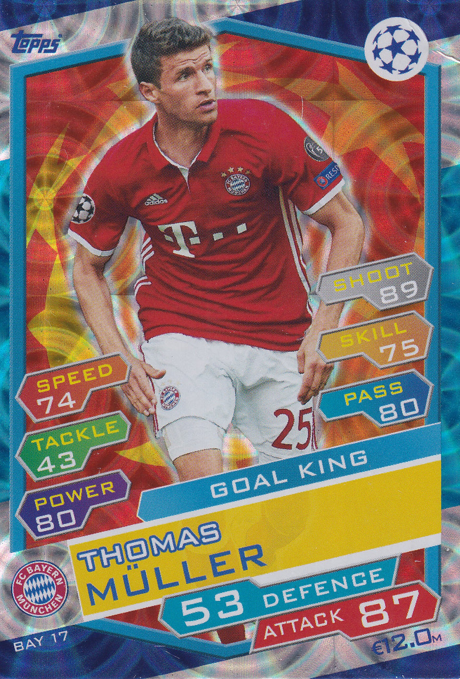 BAY-17. THOMAS MÜLLER - FC BAYERN MUNCHEN - GOAL KING