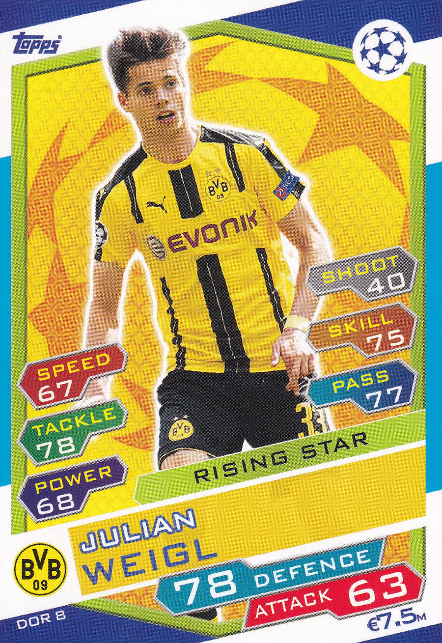 DOR-08. JULIAN WEIGL - BORUSSIA DORTMUND - RISING STAR