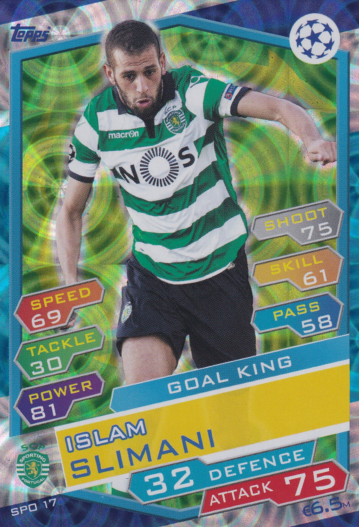 SPO-17. ISLAM SLIMANI - SPORTING CLUBE DE PORTUGAL - GOAL KING