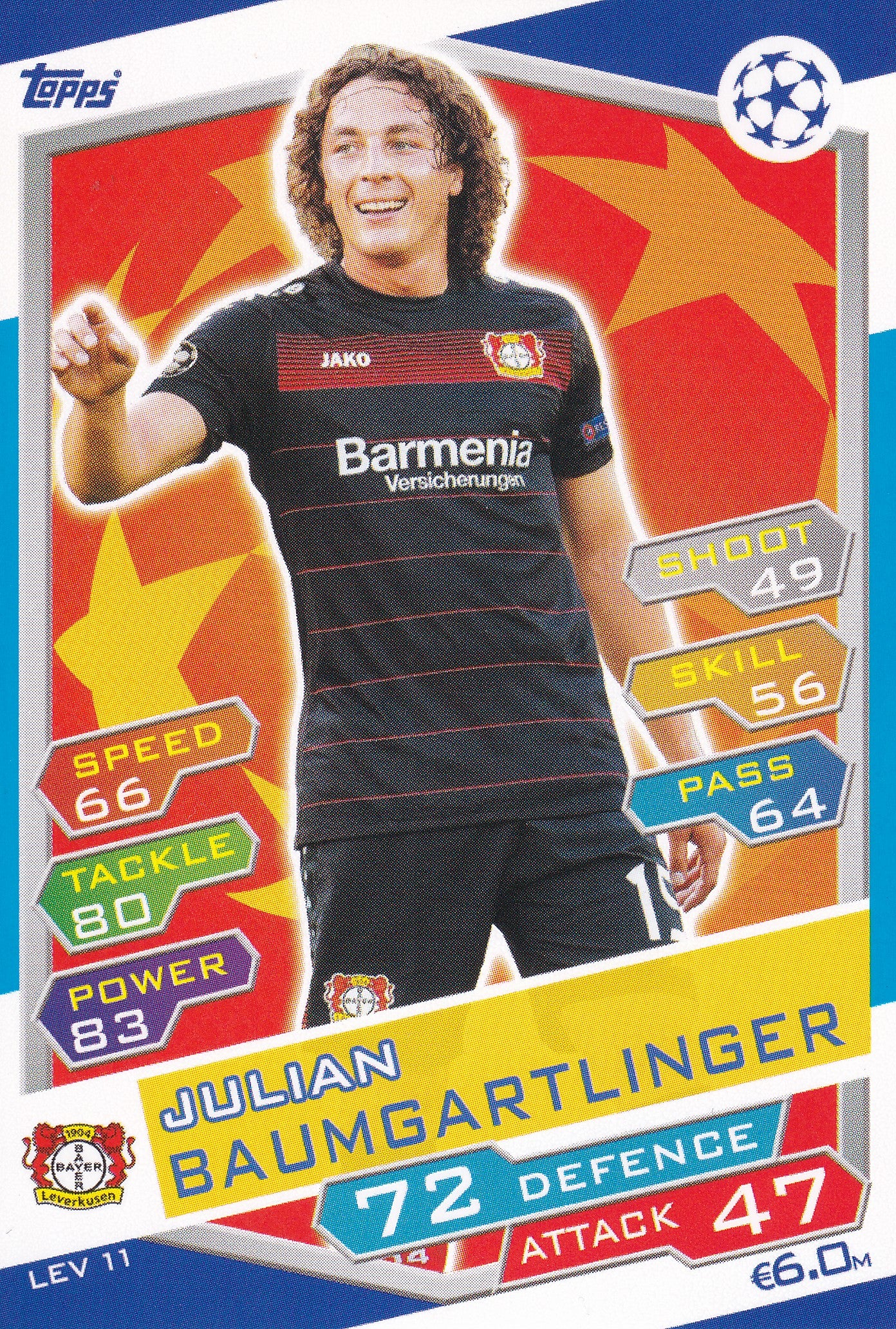 LEV-11. JULIAN BAUMGARTLINGER - BAYER 04 LEVERKUSEN