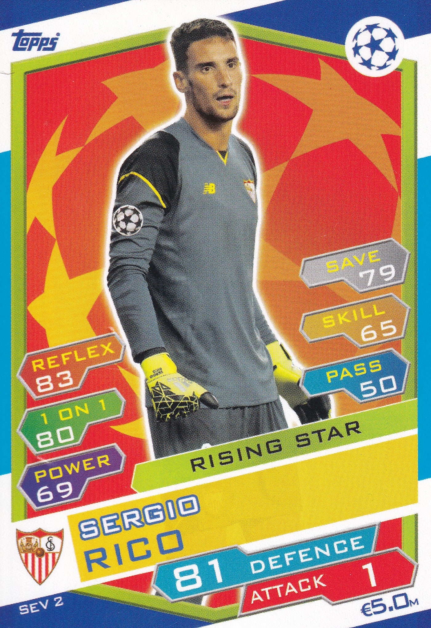 SEV-02. SERGIO RICO - SEVILLA FC - RISING STAR