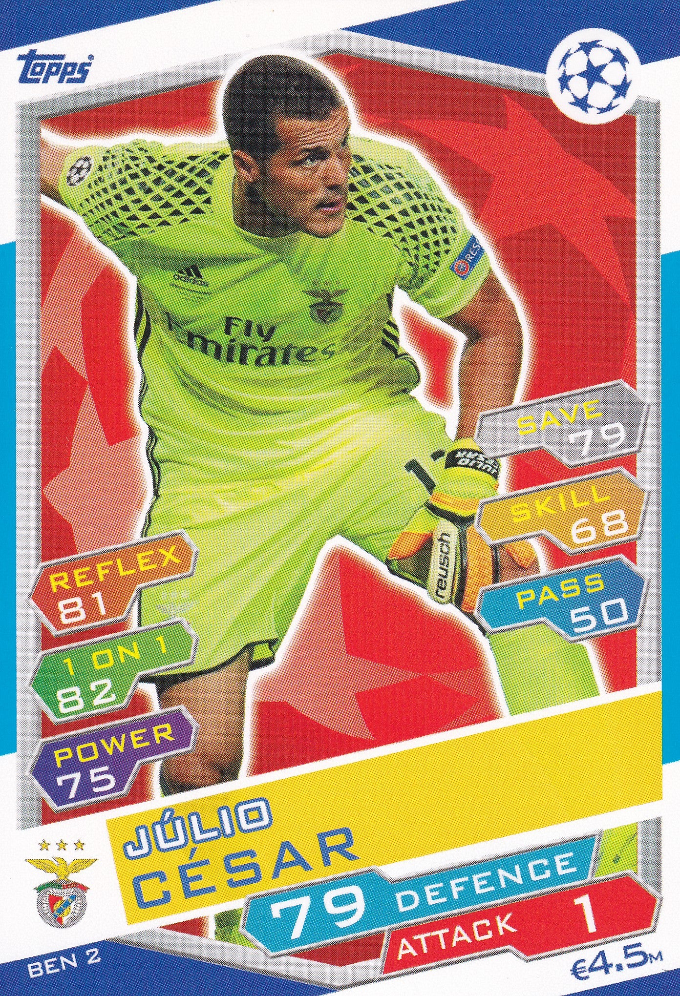 BEN-02. JULIO CESAR - SL BENFICA