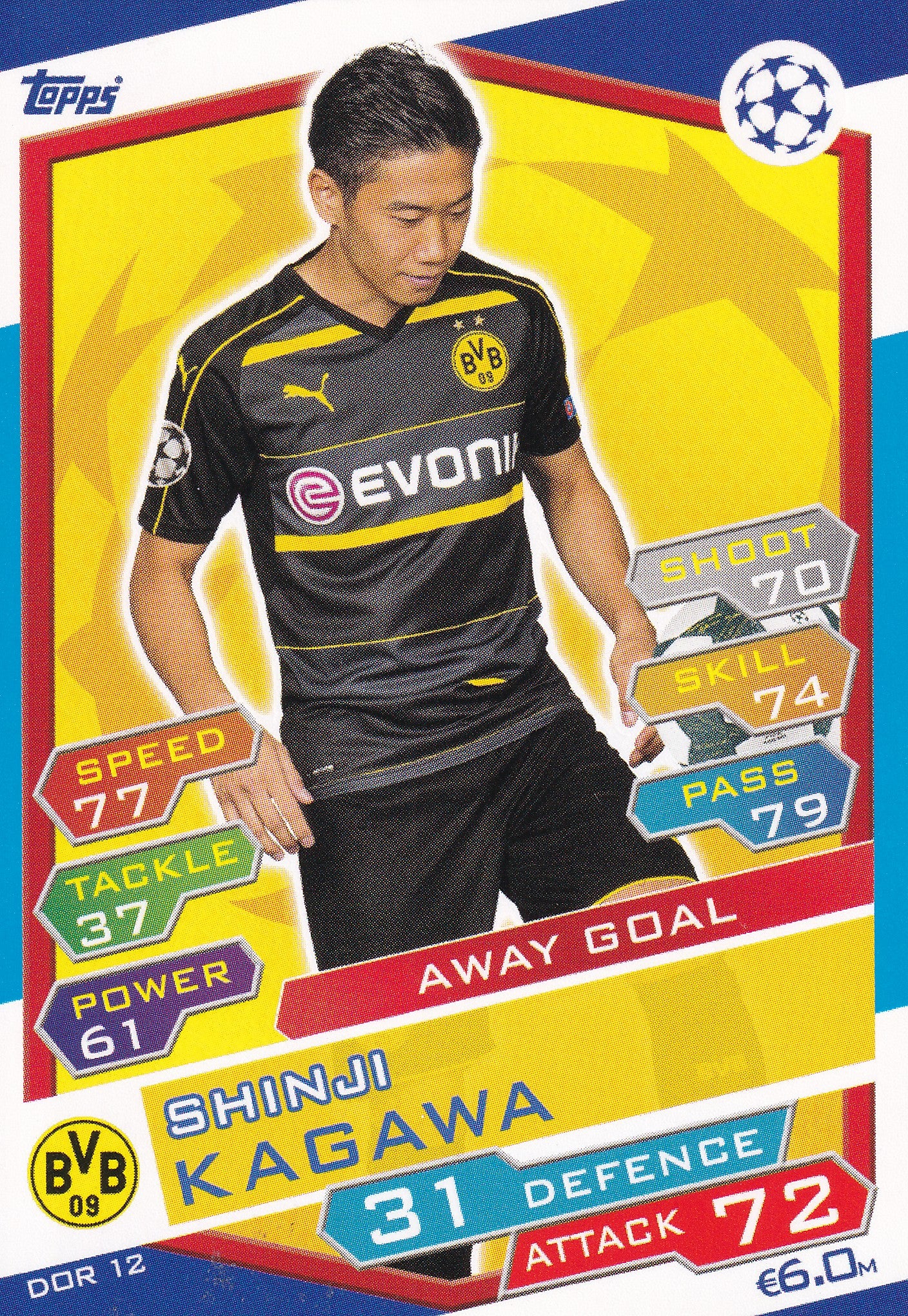 DOR-12. SHINJI KAGAWA - BORUSSIA DORTMUND - AWAY GOAL