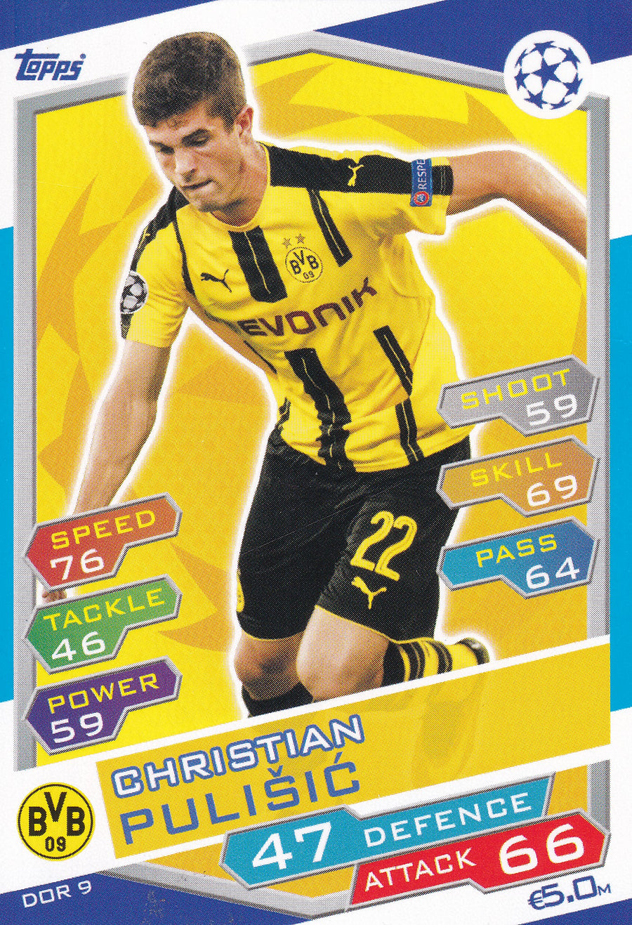 DOR-09. CHRISTIAN PULISIC - BORUSSIA DORTMUND