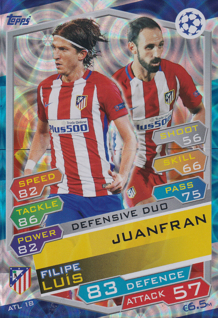 ATL-18. FILIPE LUIS - JUANFRAN - ATLETICO DE MADRID - DEFENSIVE DUO