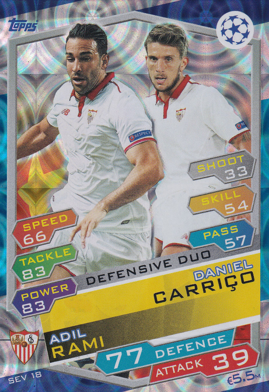 SEV-18. ADIL RAMI - DANIEL CARRICO - SEVILLA FC - DEFENSICE DUO
