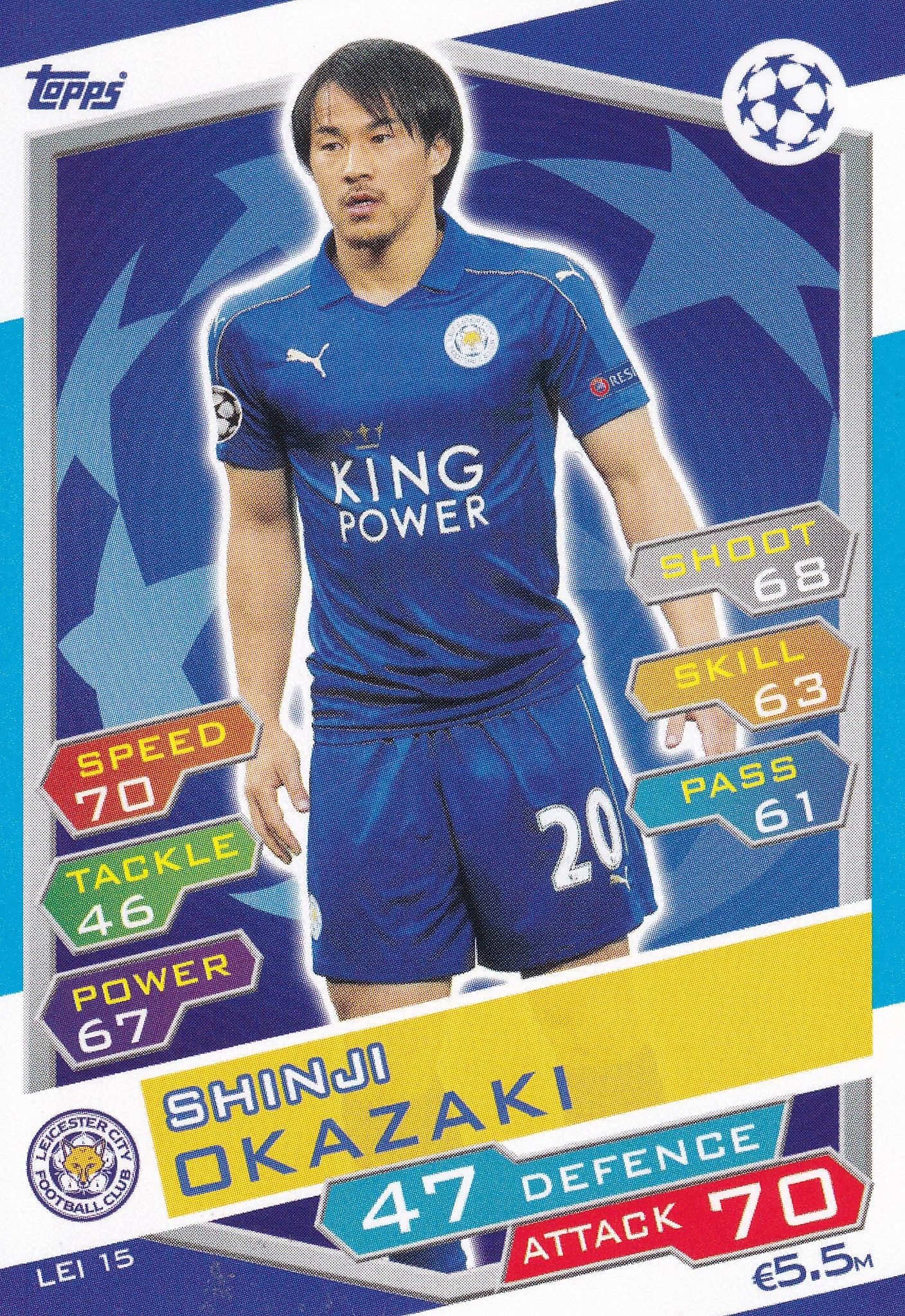 LEI-15. SHINJI OKAZAKI - LEICESTER CITY