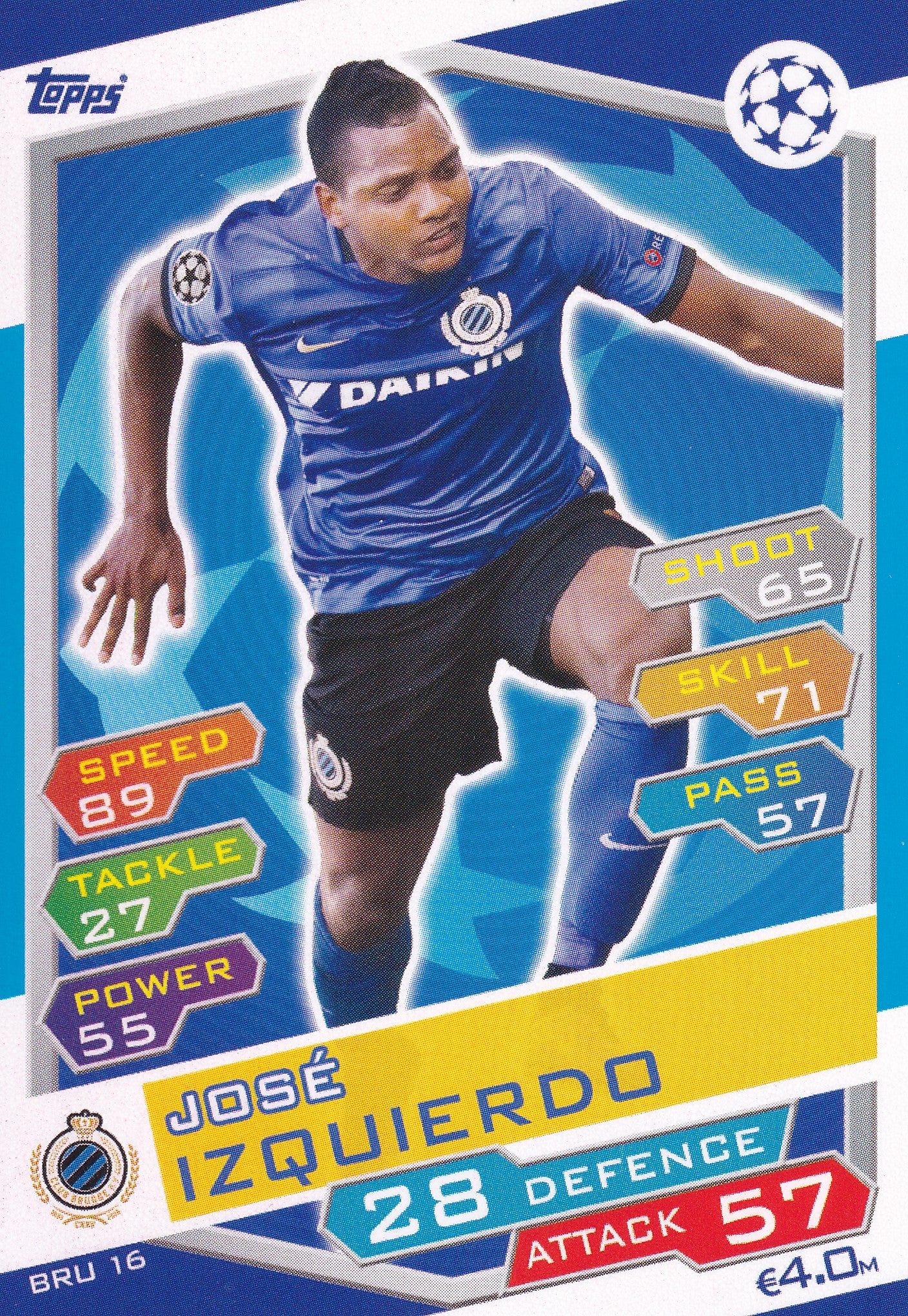 BRU-16. JOSE IZQUIERDO - CLUB BRUGGE KV
