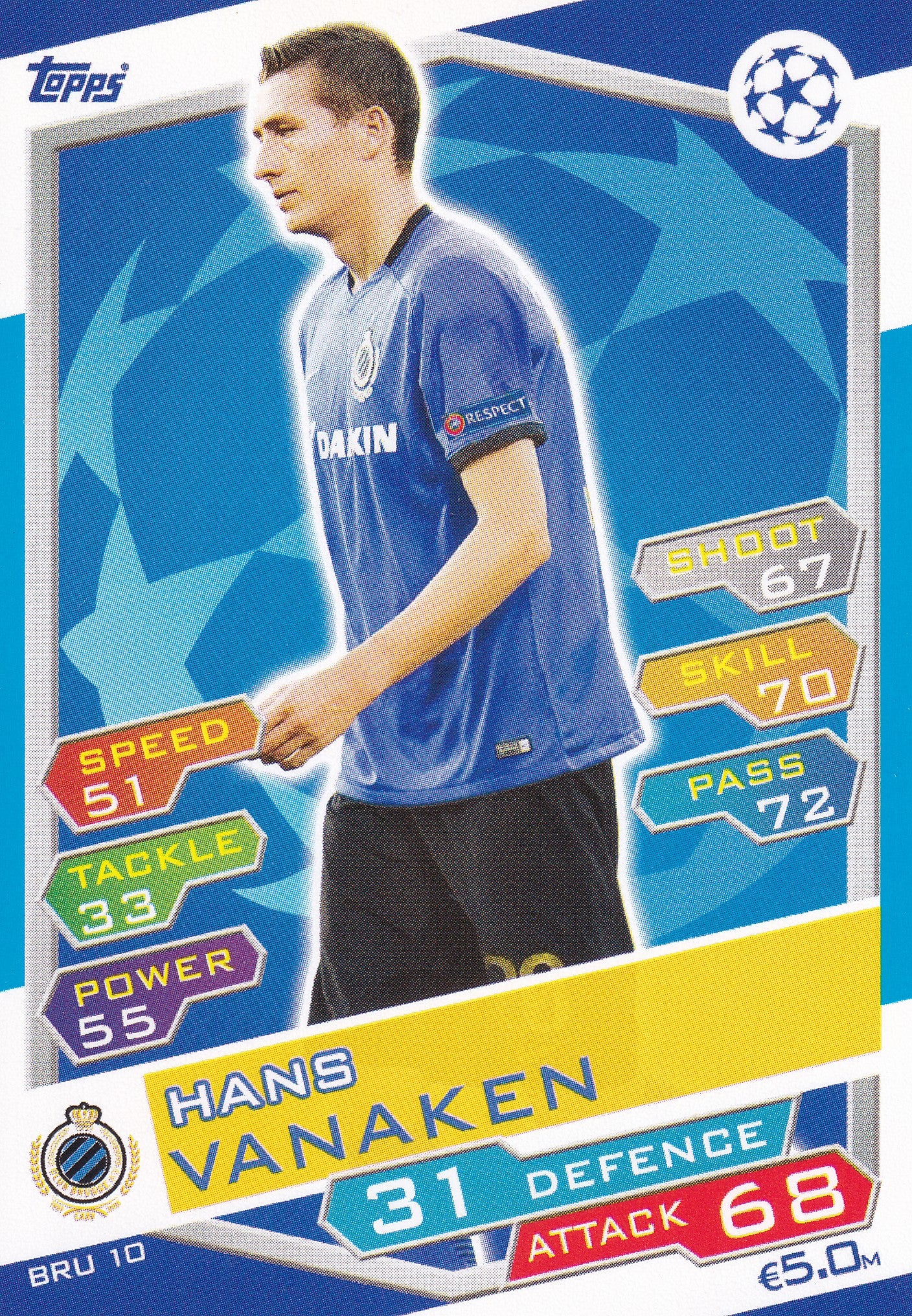 BRU-10. HANS VANAKEN - CLUB BRUGGE KV