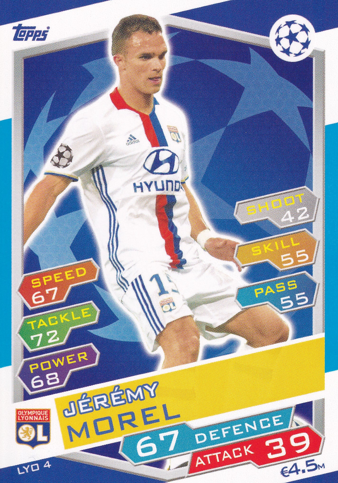 LYO-04. JEREMY MOREL - OLYMPIQUE LYONNAIS