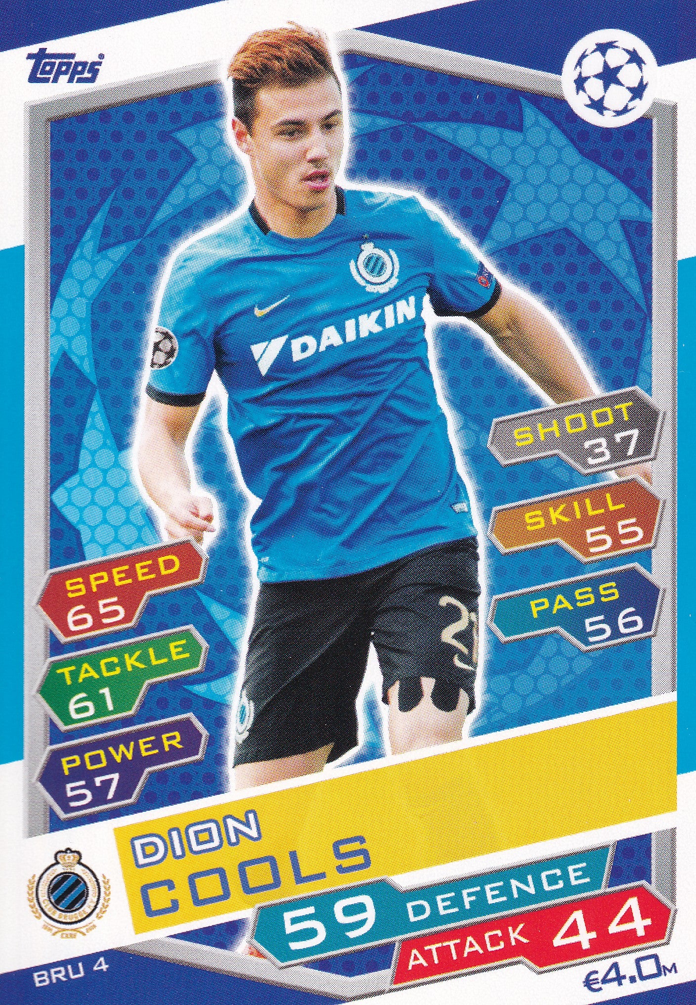BRU-04. DION COOLS - CLUB BRUGGE KV