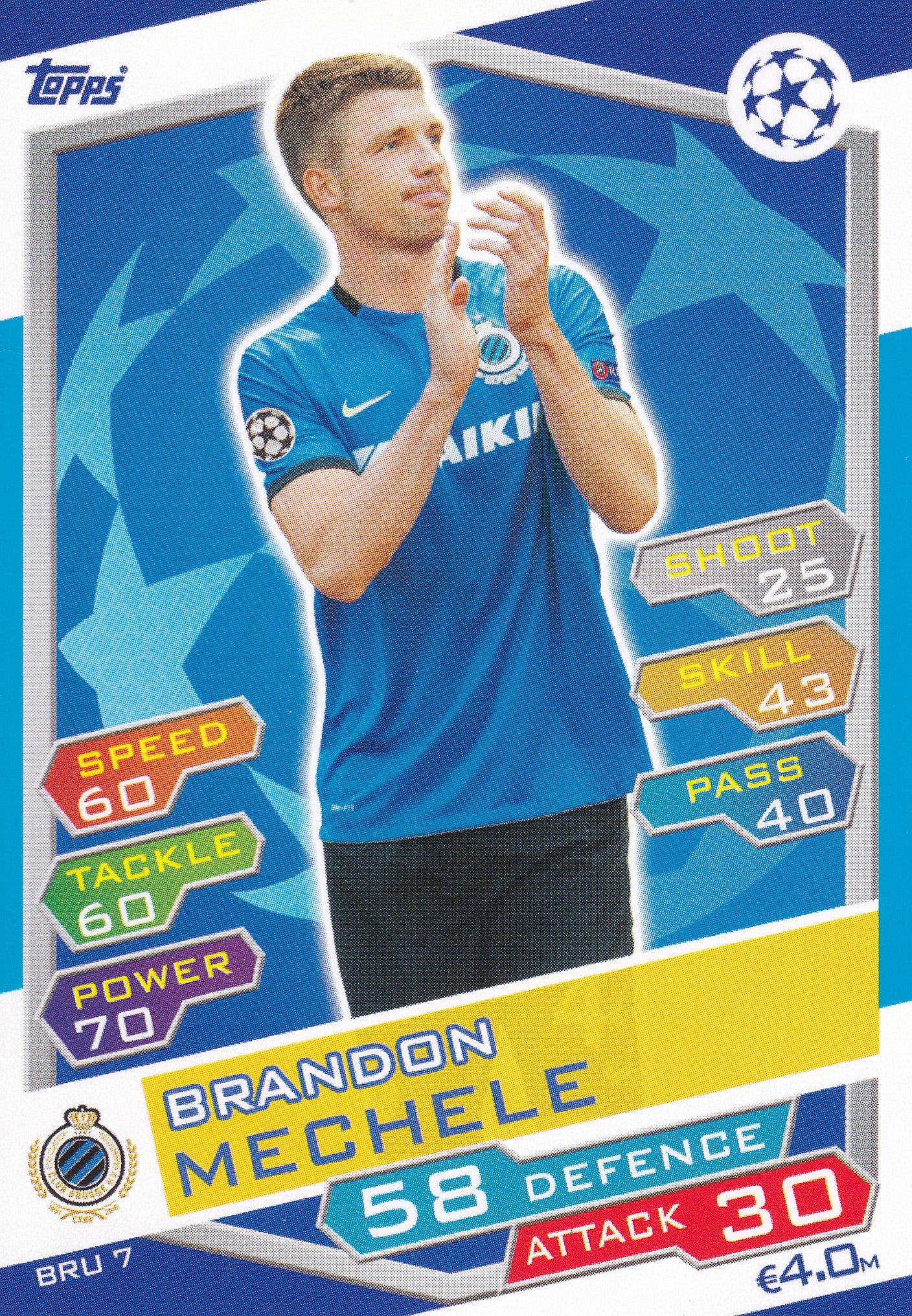 BRU-07. BRANDON MECHELE - CLUB BRUGGE KV