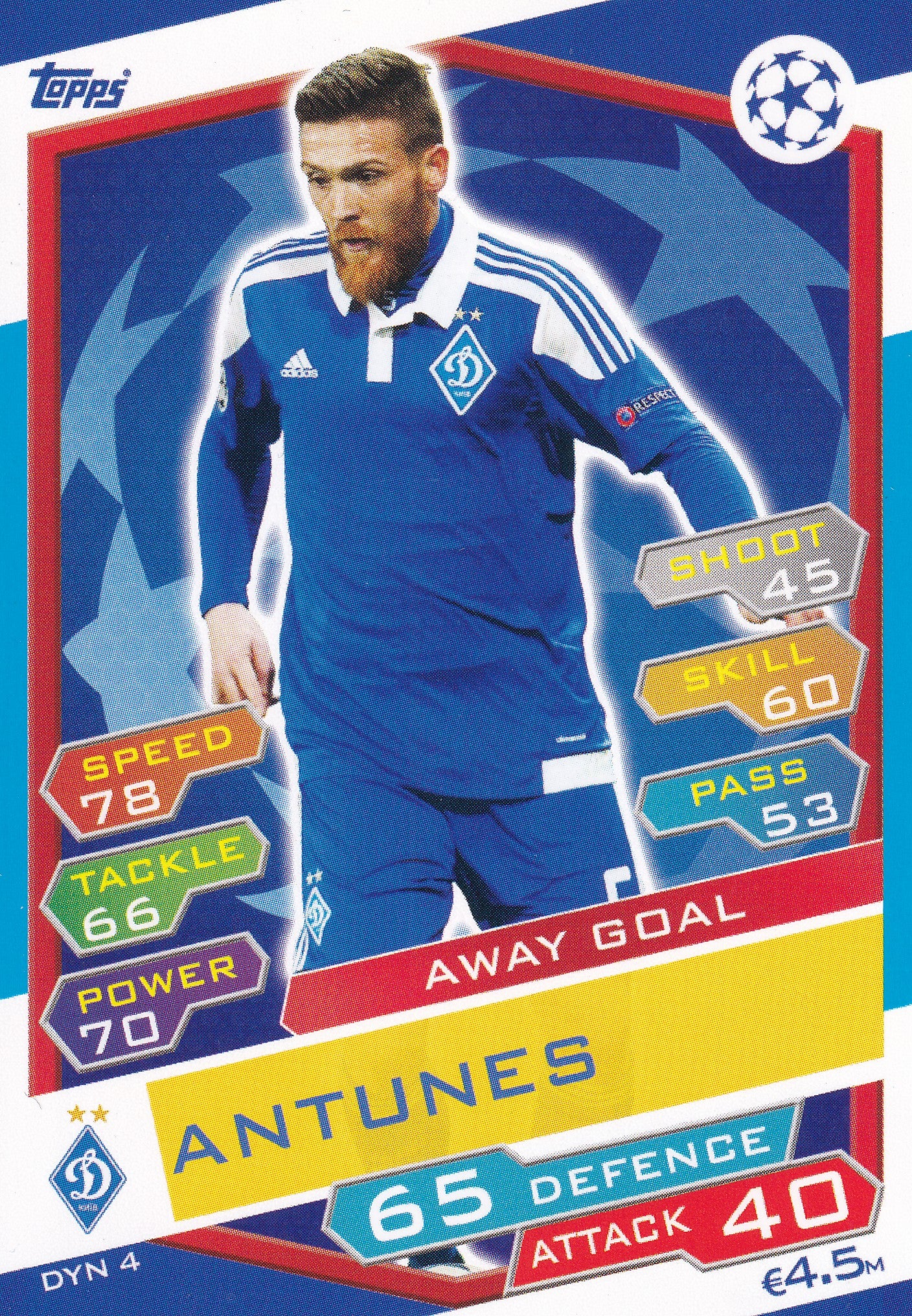 DYN-04. ANTUNES - FC DYNAMO KYIV - AWAY GOAL