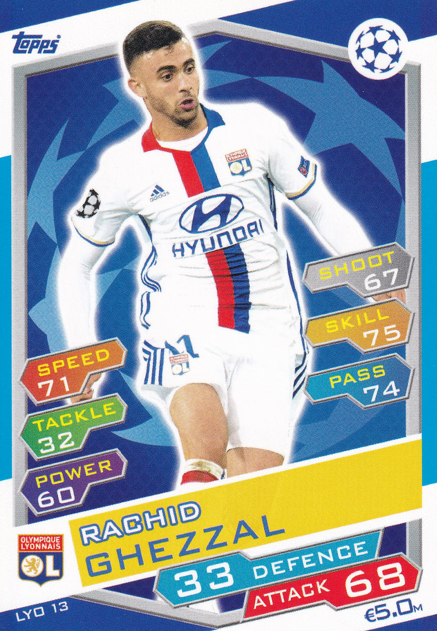 LYO-13. RACHID GHEZZAL - OLYMPIQUE LYONNAIS