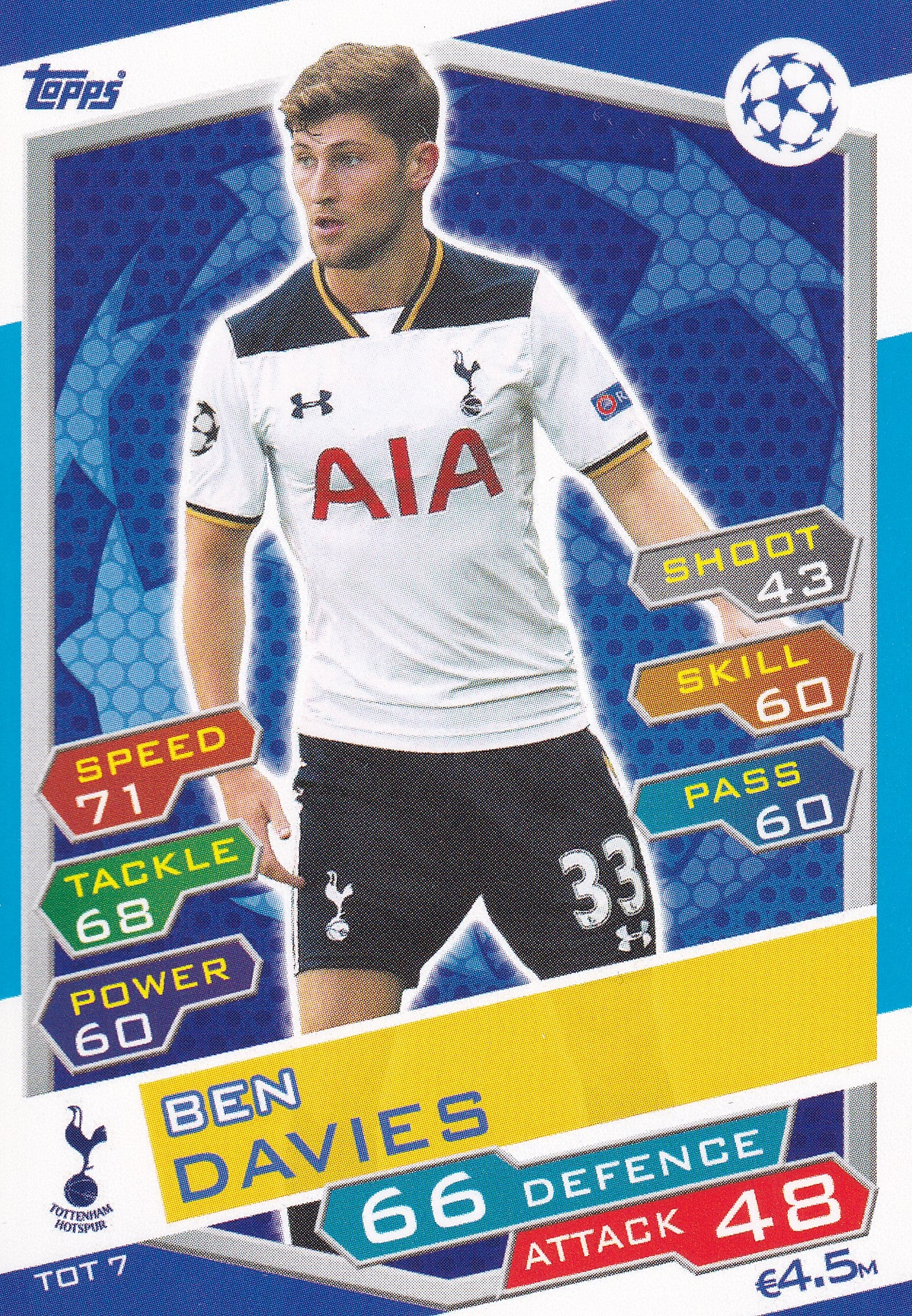 TOT-07. BEN DAVIES - TOTTENHAM HOTSPUR