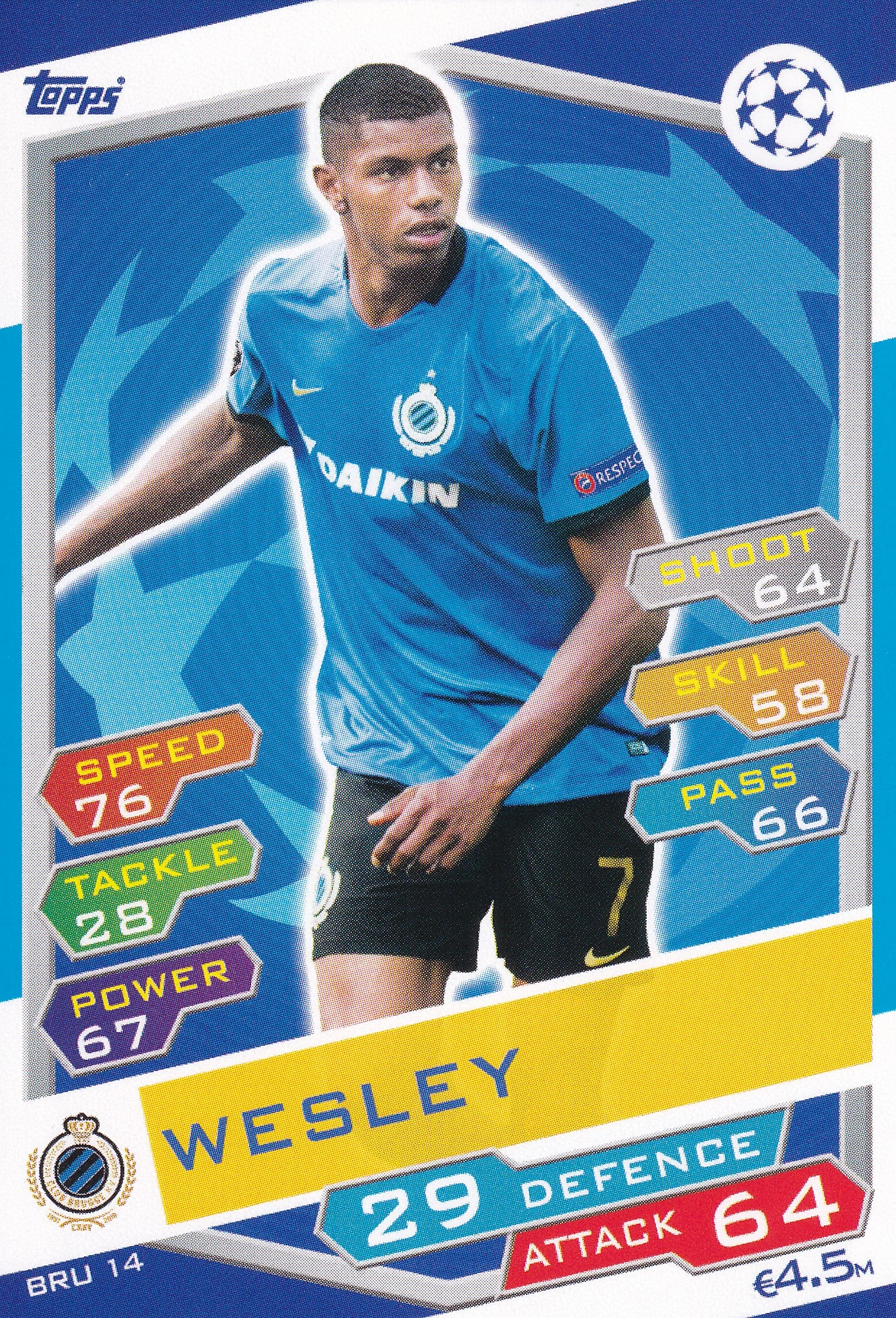 BRU-14. WESLEY - CLUB BRUGGE KV