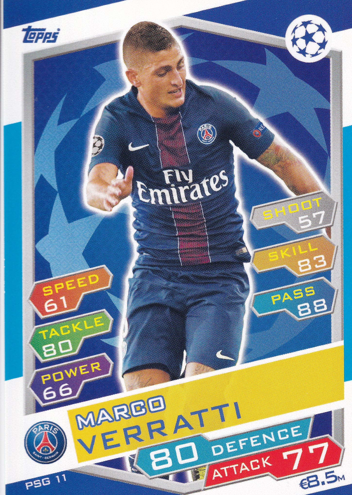 PSG-11. MARCO VERRATTI - PARIS SAINT-GERMAIN