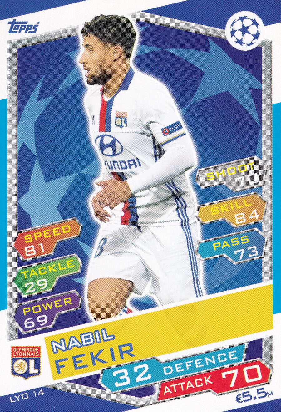 LYO-14. NABIL FEKIR - OLYMPIQUE LYONNAIS