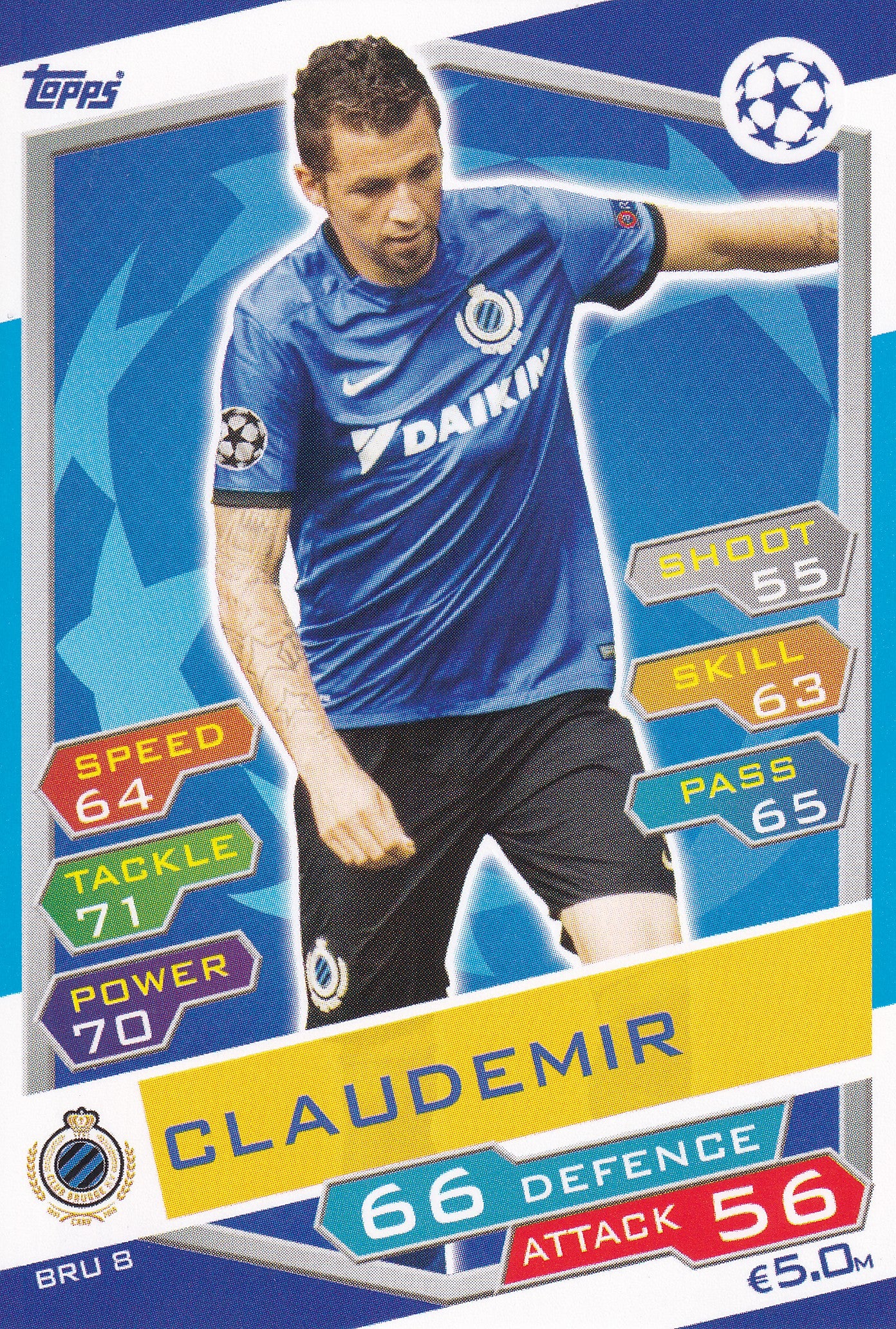 BRU-08. CLAUDEMIR - CLUB BRUGGE KV