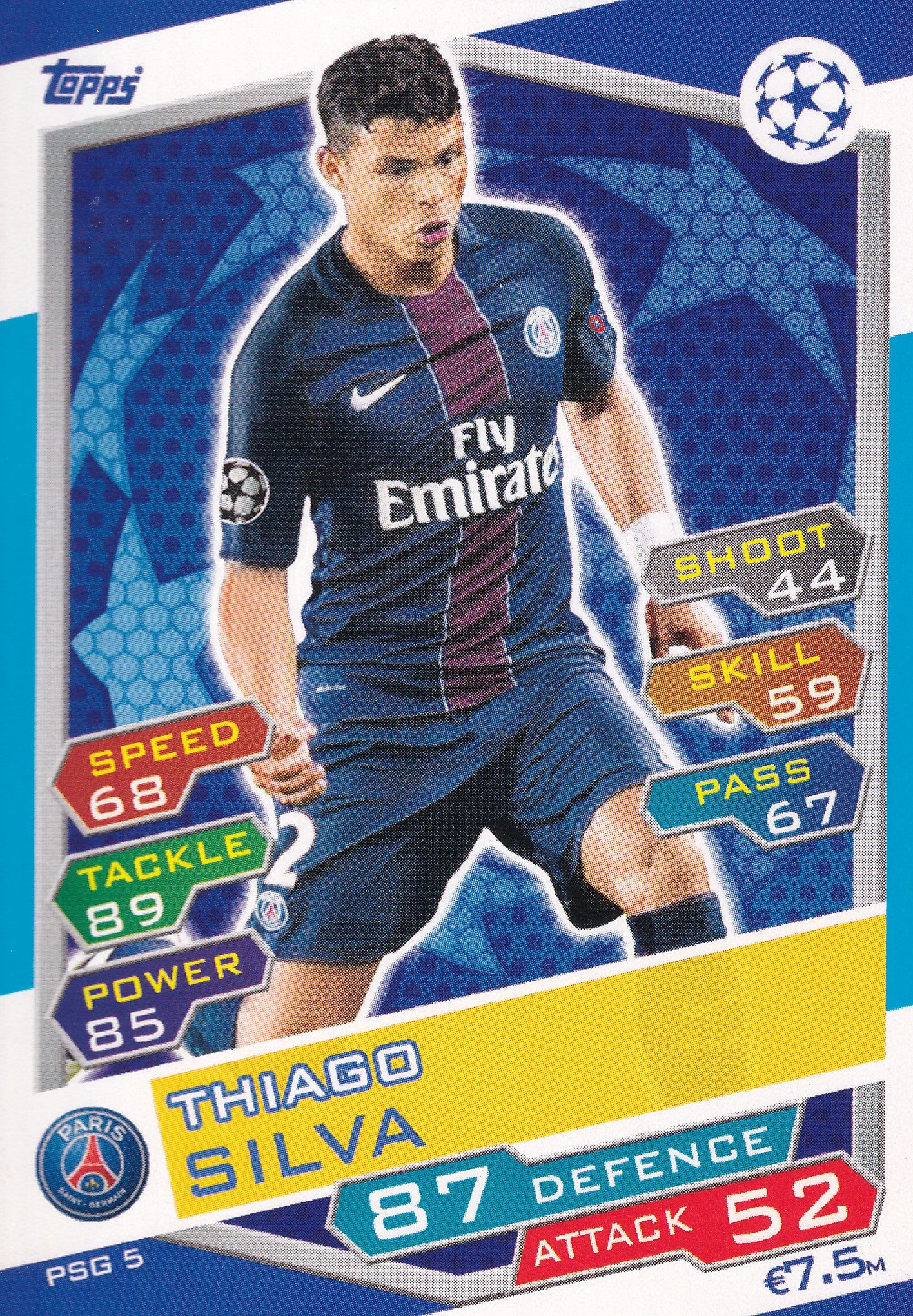 PSG-05. THIAGO SILVA - PARIS SAINT-GERMAIN