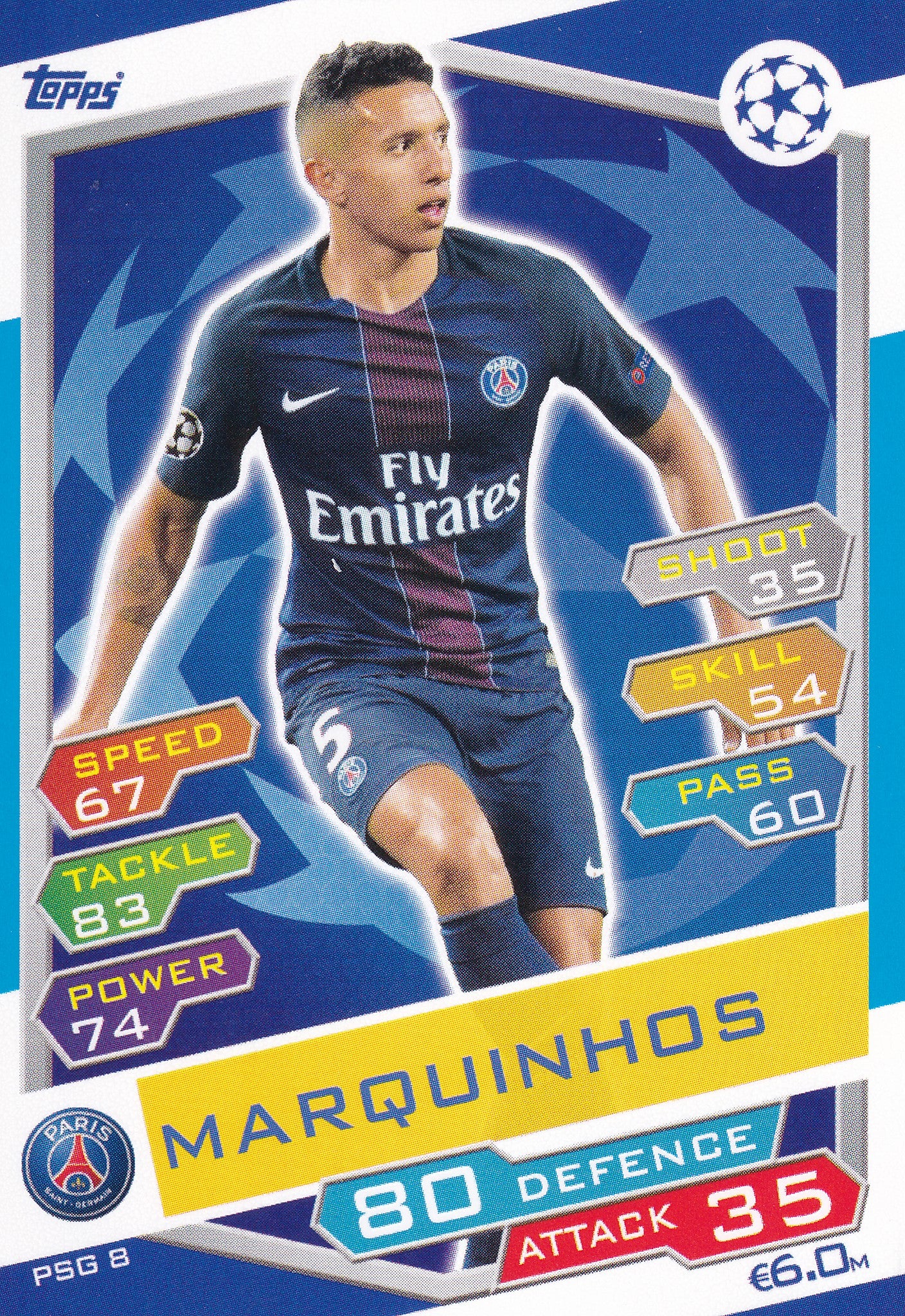 PSG-08. MARQUINHOS - PARIS SAINT-GERMAIN