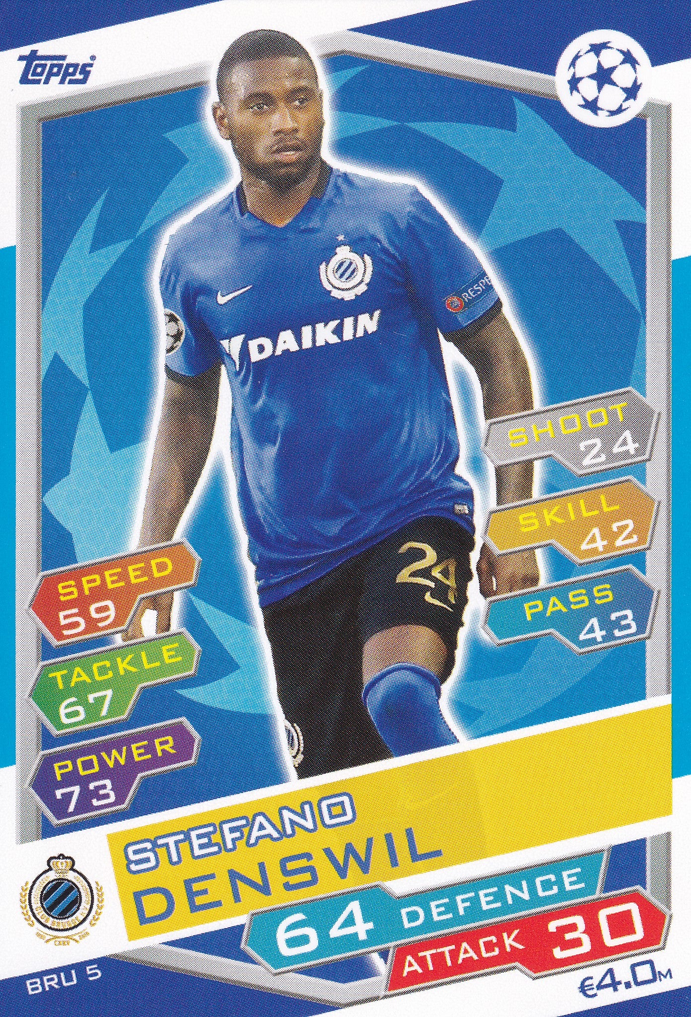 BRU-05. STEFANO DENSWIL - CLUB BRUGGE KV