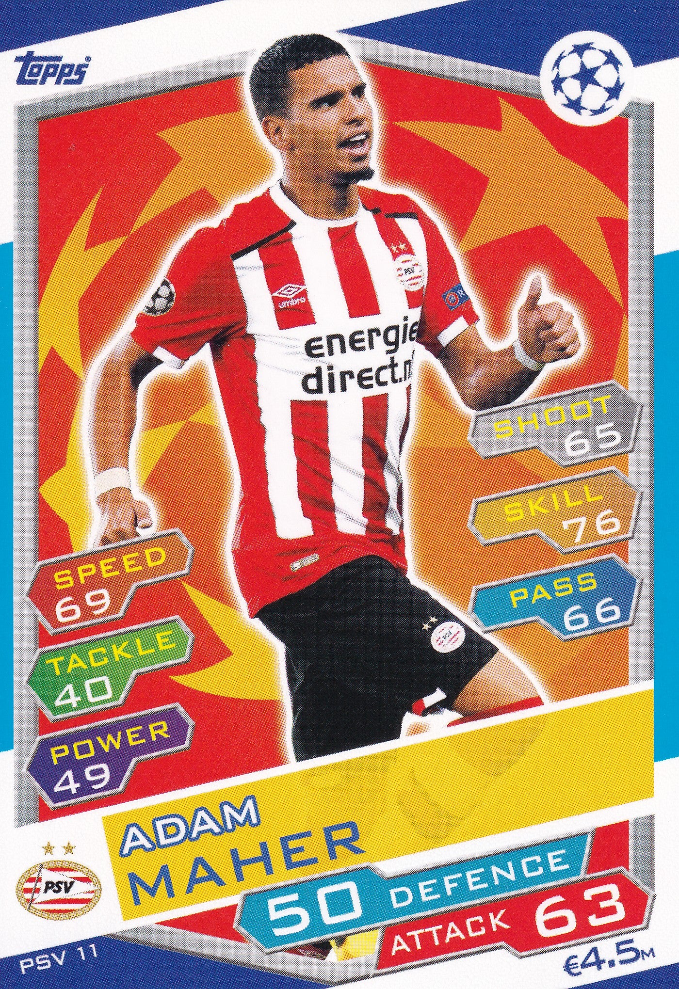 PSV-11. ADAM MAHER - PSV EINDHOVEN